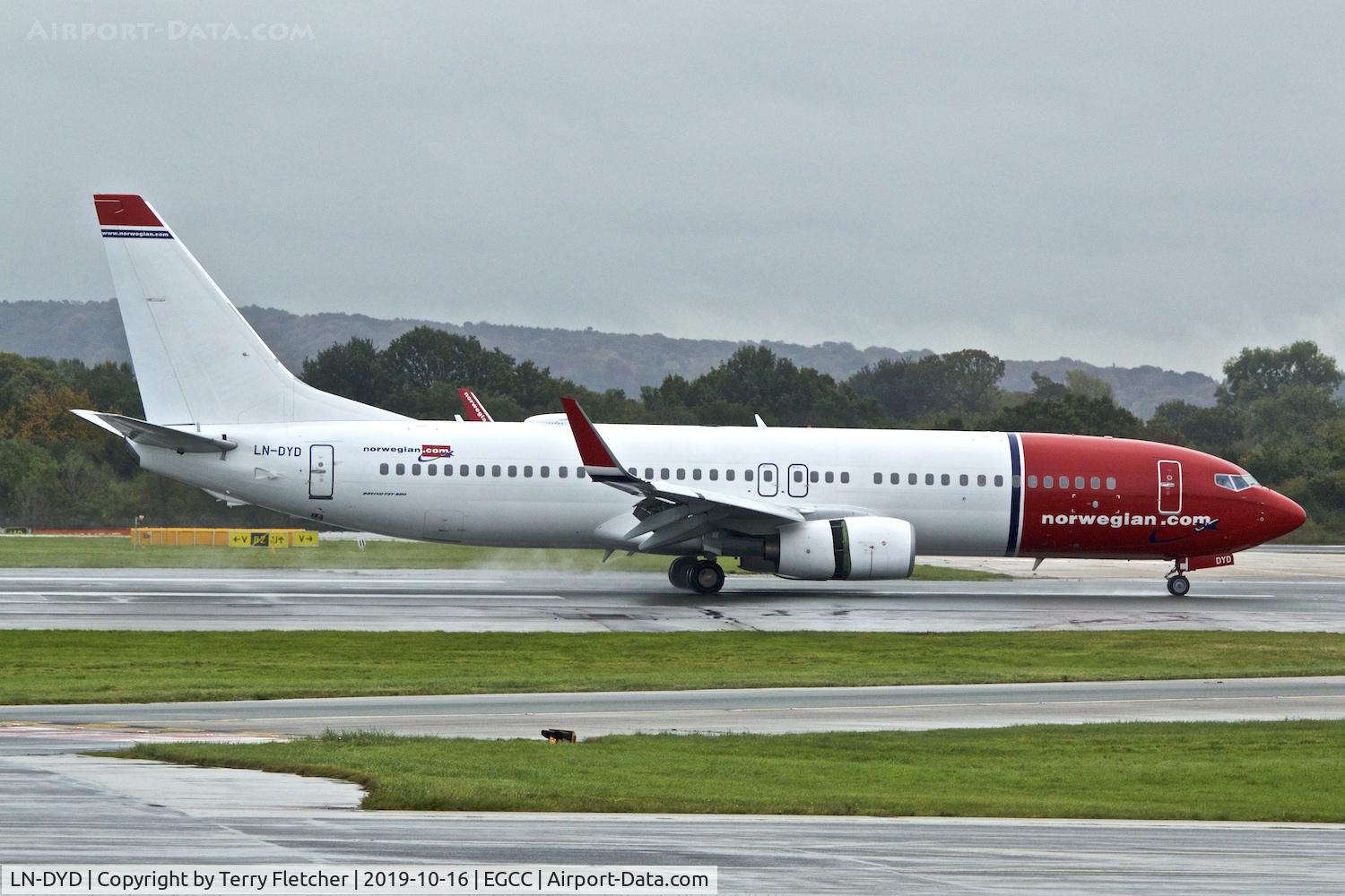 LN-DYD, 2010 Boeing 737-8JP C/N 39002, At Manchester