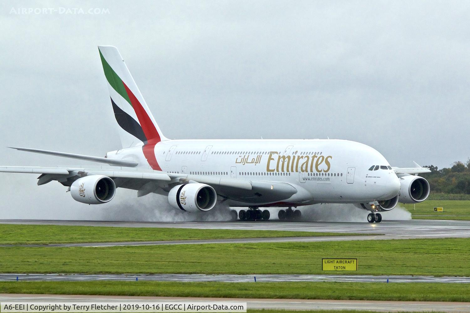 A6-EEI, 2012 Airbus A380-861 C/N 123, At Manchester