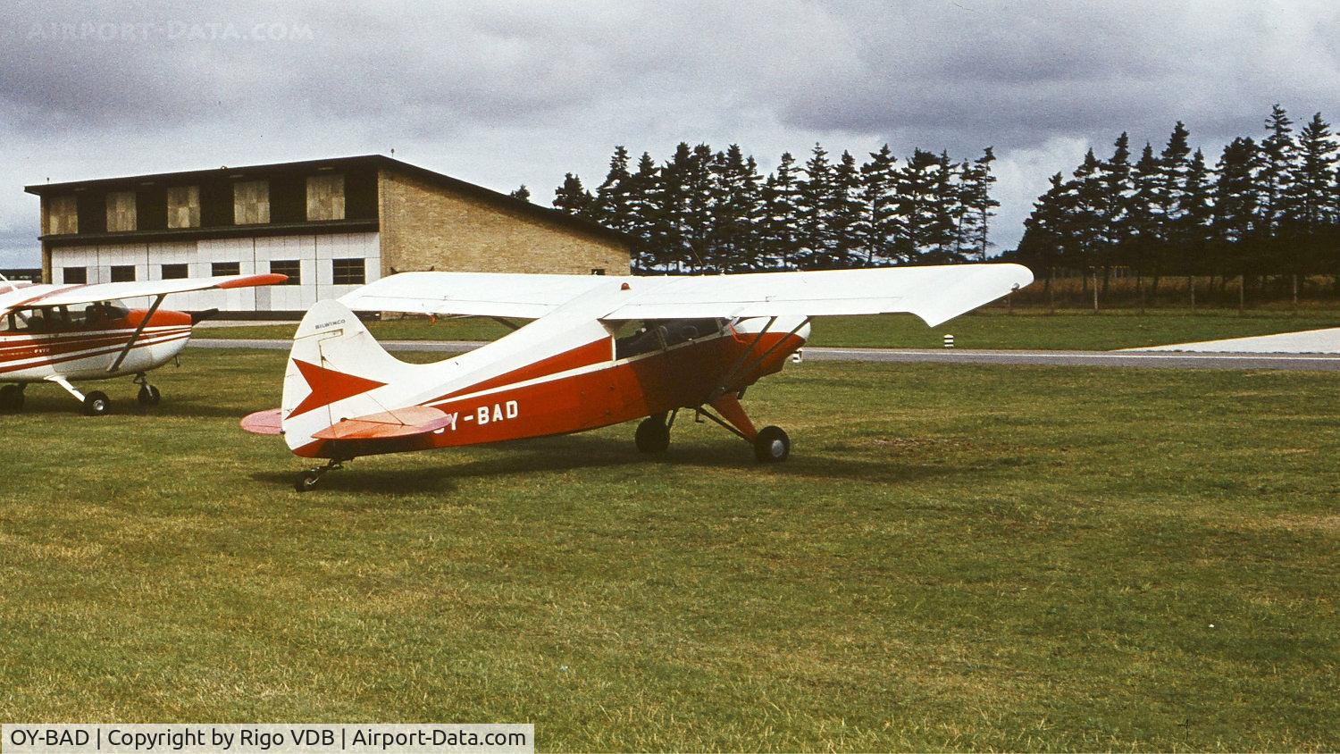 OY-BAD, Maule M-4-210C Rocket C/N 45, Denmark in 1972. OY-BAD crashed at Billund on 1972-10-28.
