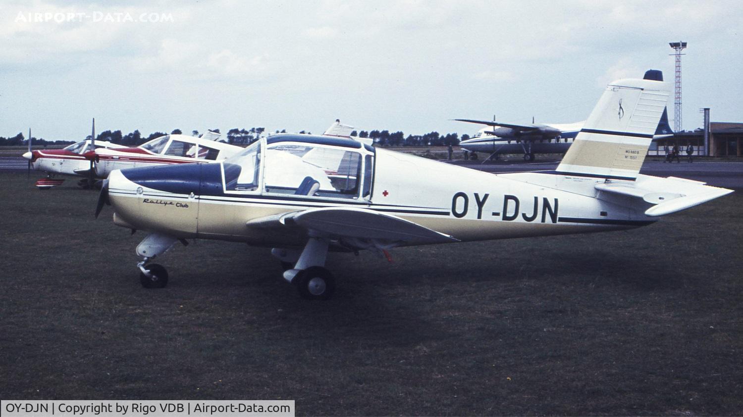 OY-DJN, 1969 Socata MS-880B Rallye Club C/N 1357, Denmark in 1972.