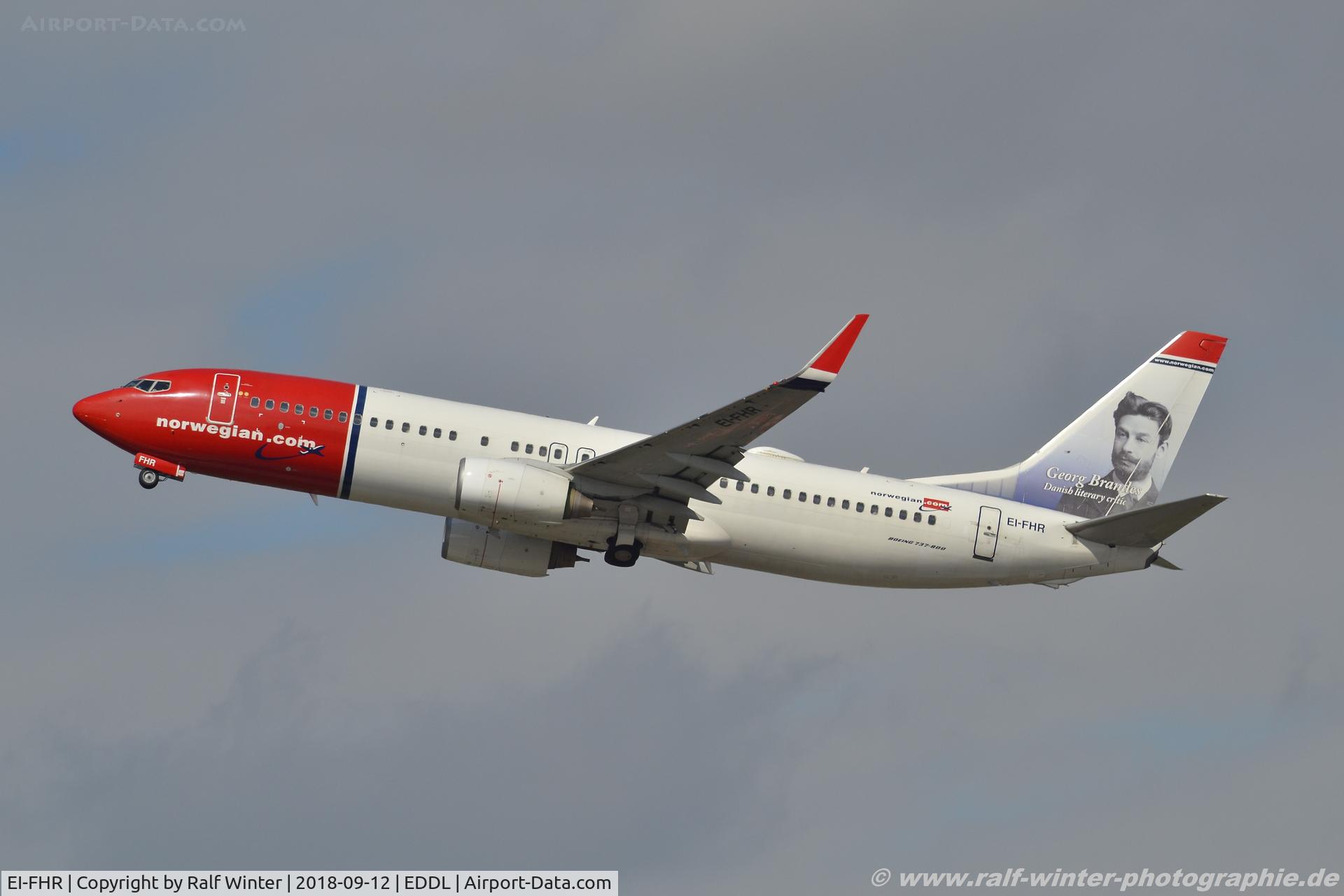 EI-FHR, 2010 Boeing 737-8JP C/N 39045, Boeing 737-8JP(W) - D8 IBK Norwegian Air International 'Georg Brandes' - 39045 - EI-FHR- 12.09.2018 - DUS