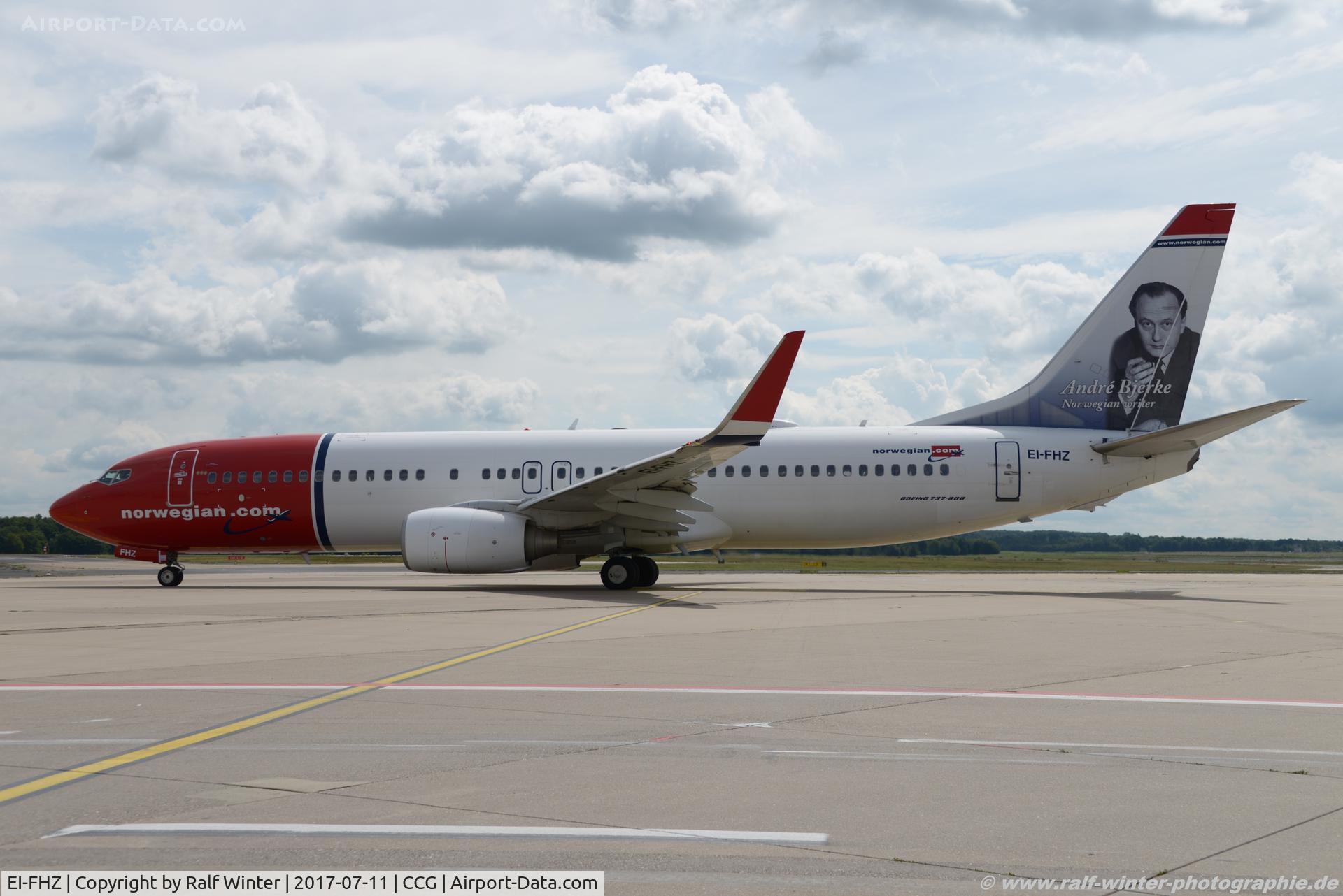 EI-FHZ, 2011 Boeing 737-8JP C/N 39005, Boeing 737-8JP(W) - IBK Norwegian Air International 'Andre Bjerke' - 39005 - EI-FHZ - 11.07.2017 - CGN