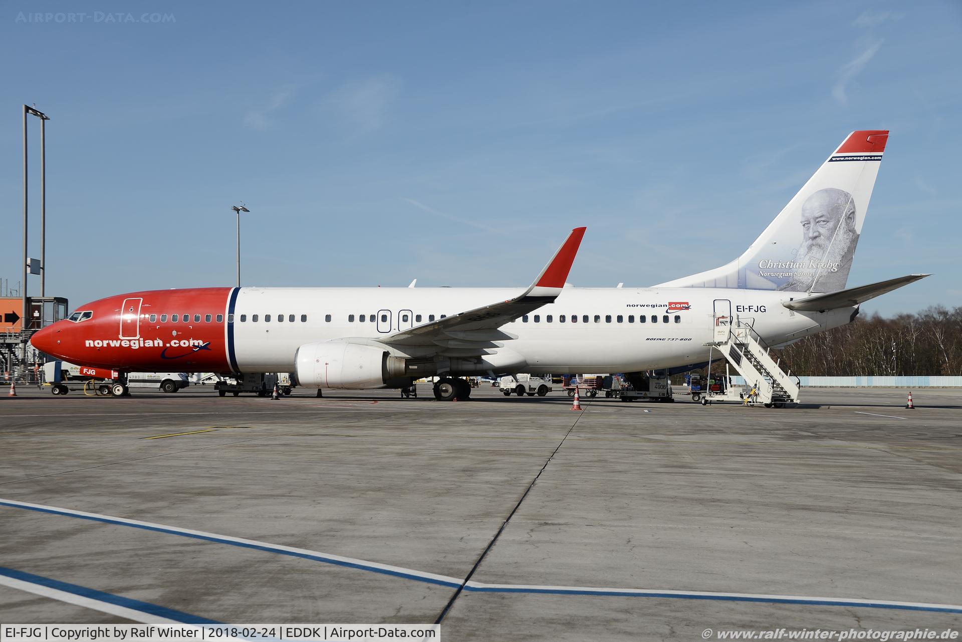 EI-FJG, 2010 Boeing 737-8JP C/N 37818, Boeing 737-8JP(W) - IBK Norwegian Air International 'Christian Krohg' - 37818 - EI-FJG - 24.02.2018 - CGN