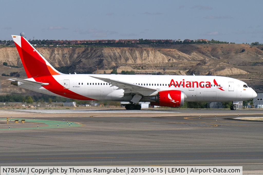N785AV, 2015 Boeing 787-8 Dreamliner Dreamliner C/N 37507, Avianca Boeing 787-8 Dreamliner