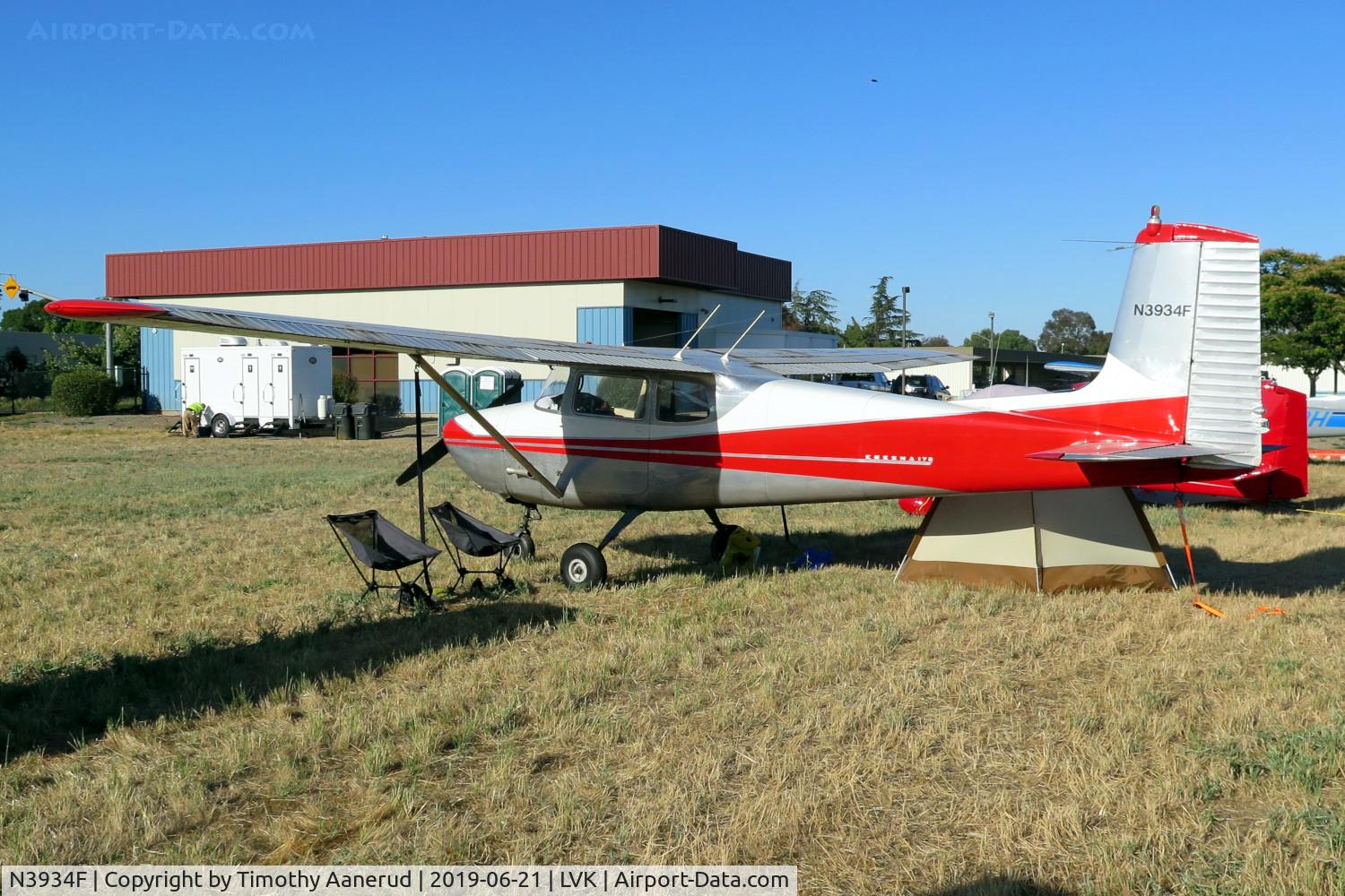 N3934F, 1958 Cessna 172 C/N 36834, 1958 Cessna 172, c/n: 36834, 2019 AOPA Livermore Fly-In
