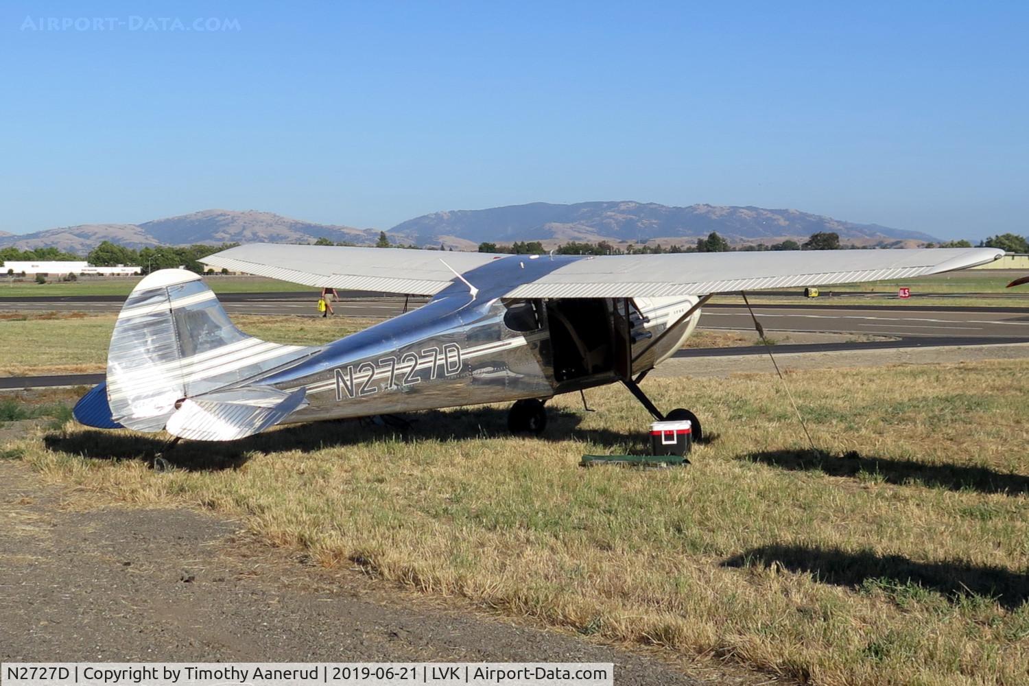 N2727D, 1952 Cessna 170B C/N 25269, 1952 Cessna 170B, c/n: 25269, 2019 AOPA Livermore Fly-In