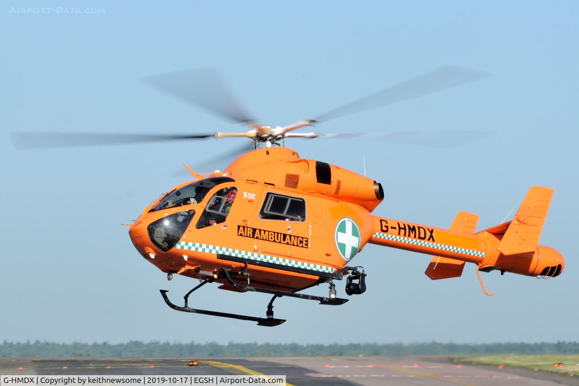 G-HMDX, 2007 MD Helicopters MD-900 Explorer C/N 900-00121, Regular helimed.