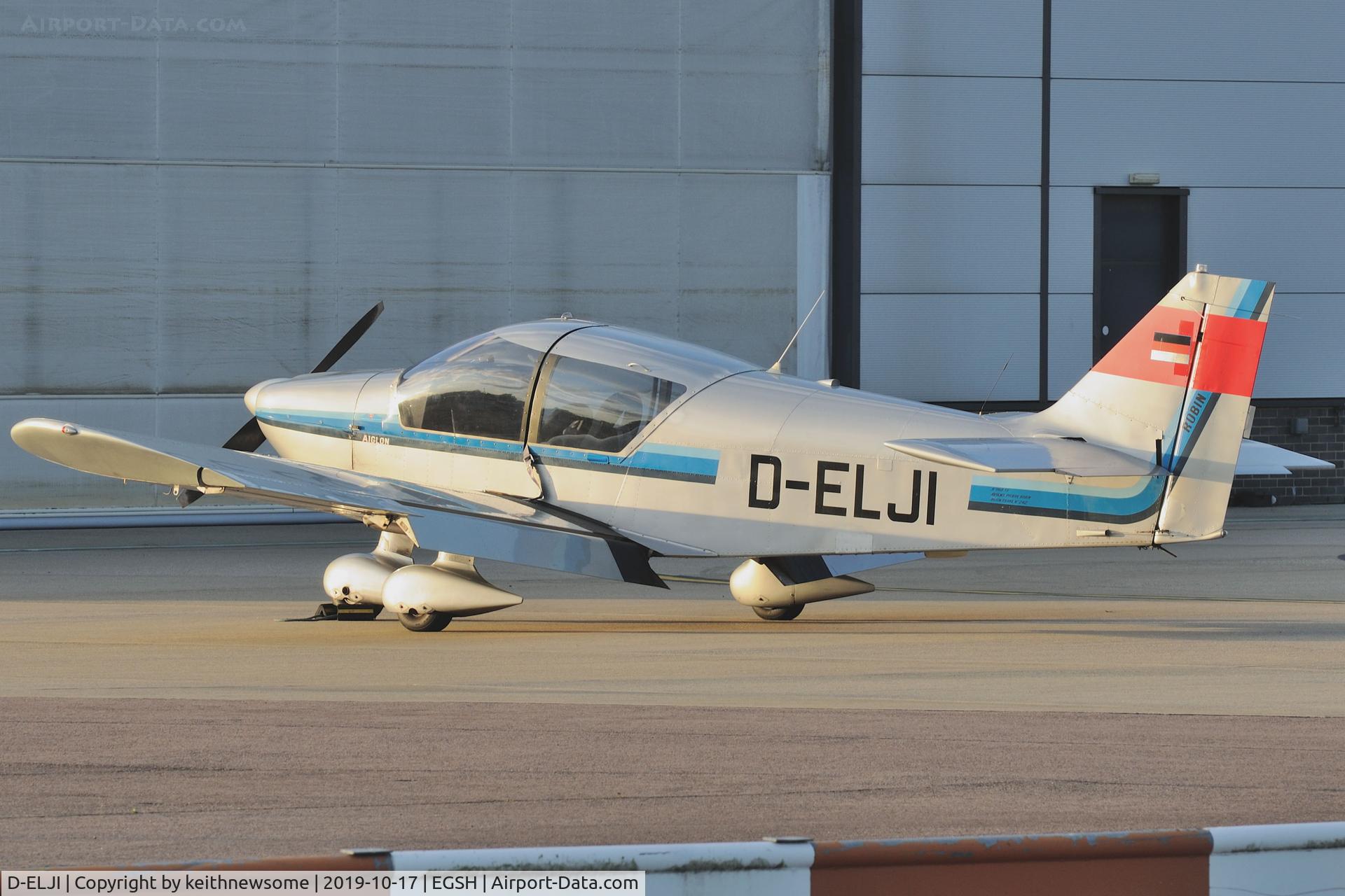 D-ELJI, 1979 Robin R-1180T Aiglon C/N 242, Surprise evening visitor.
