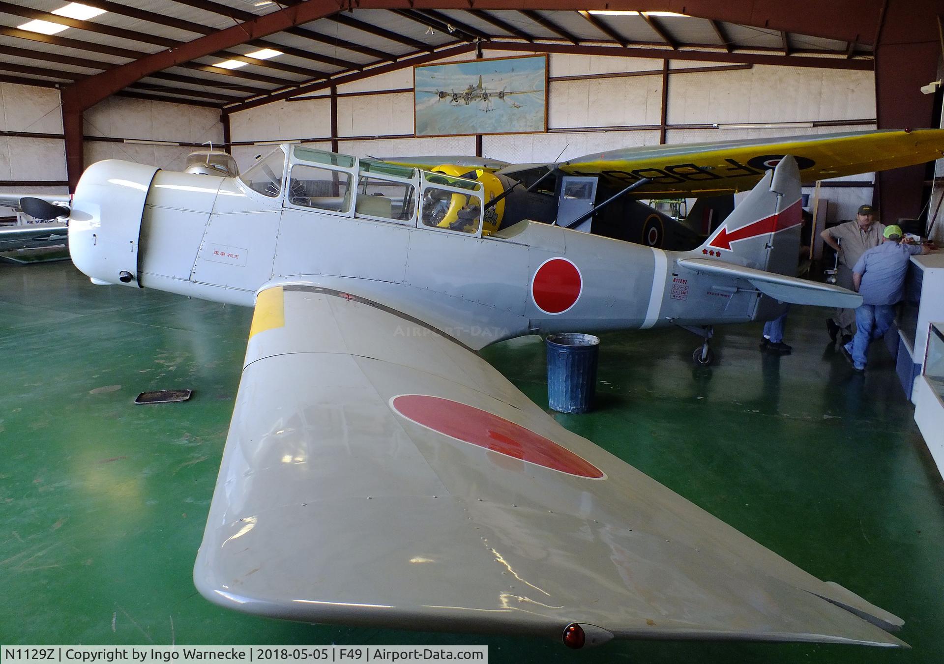 N1129Z, 1965 Fairchild Funk M-62C F-23A C/N 6, Funk F-23A, converted to represent a Mitsubishi Ki-51 SONJA, at the Texas Air Museum Caprock Chapter, Slaton TX