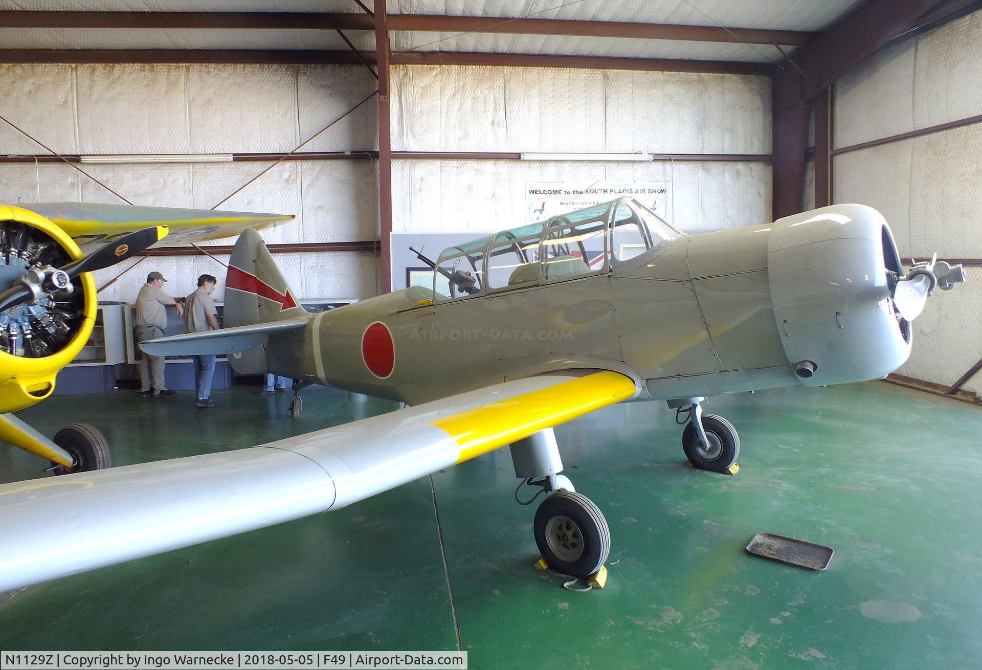 N1129Z, 1965 Fairchild Funk M-62C F-23A C/N 6, Funk F-23A, converted to represent a Mitsubishi Ki-51 SONJA, at the Texas Air Museum Caprock Chapter, Slaton TX
