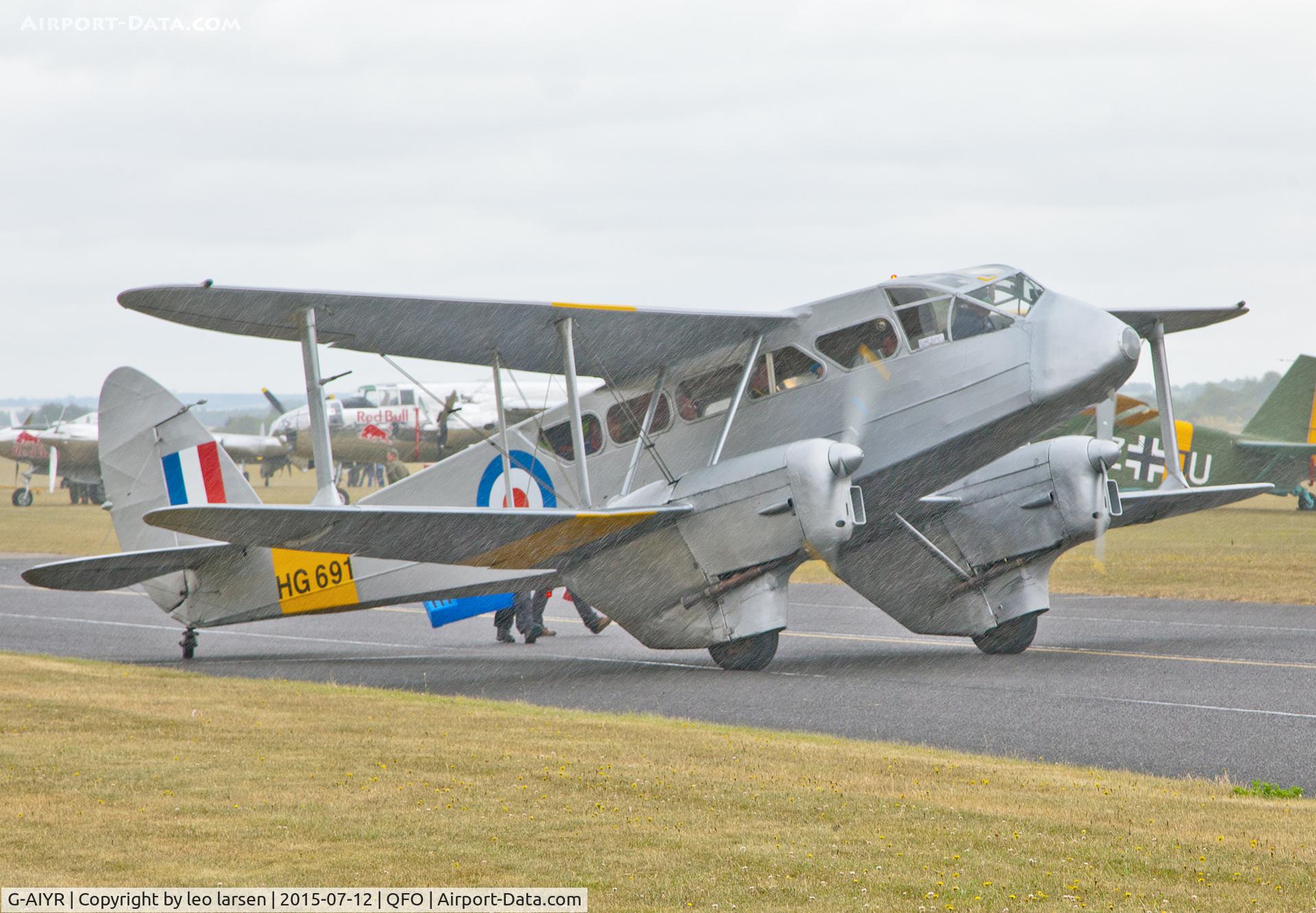 G-AIYR, 1943 De Havilland DH-89A Dominie/Dragon Rapide C/N 6676, Duxford 12.7.2015