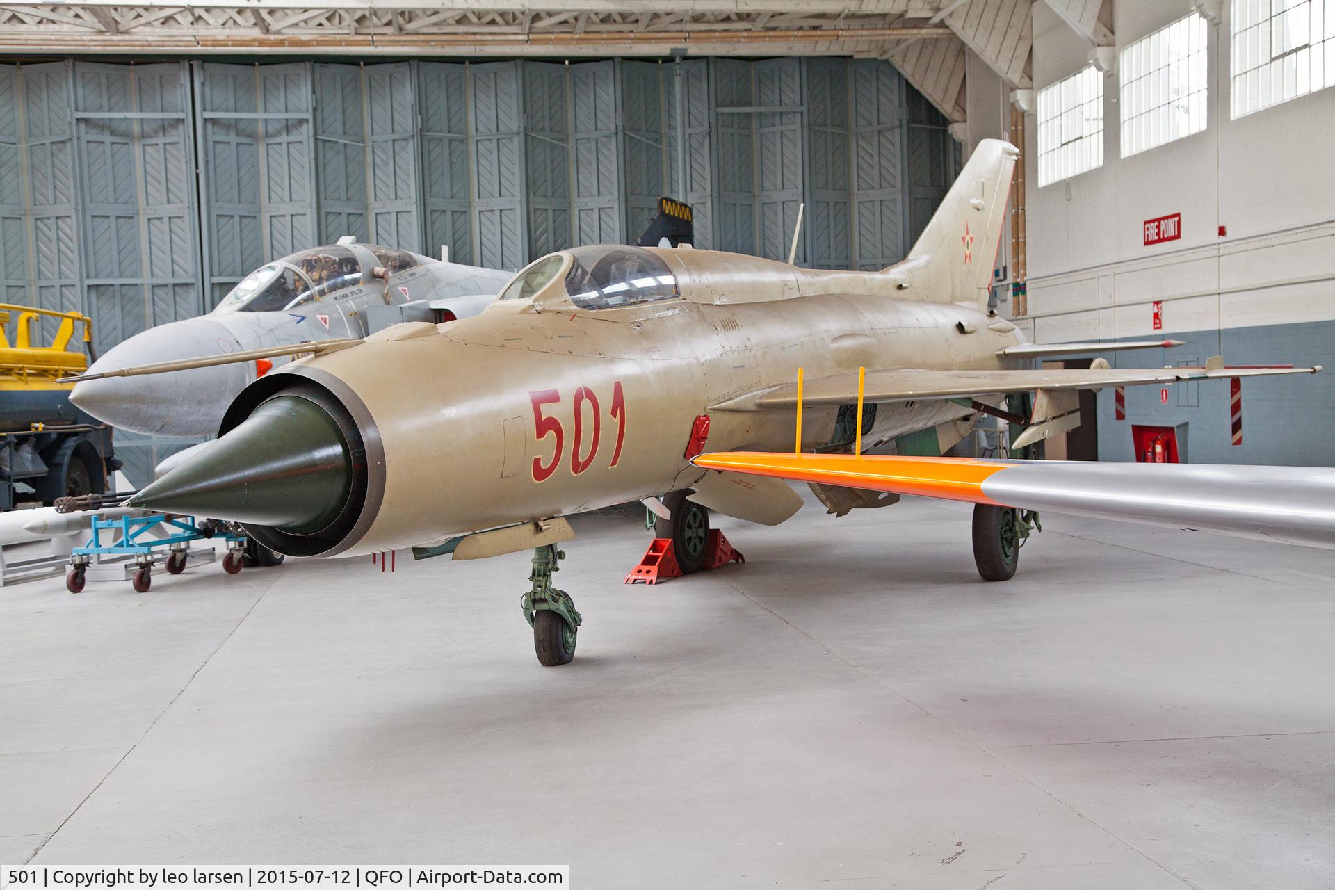 501, 1964 Mikoyan-Gurevich MiG-21PF C/N 760501, Duxford 12.7.2015