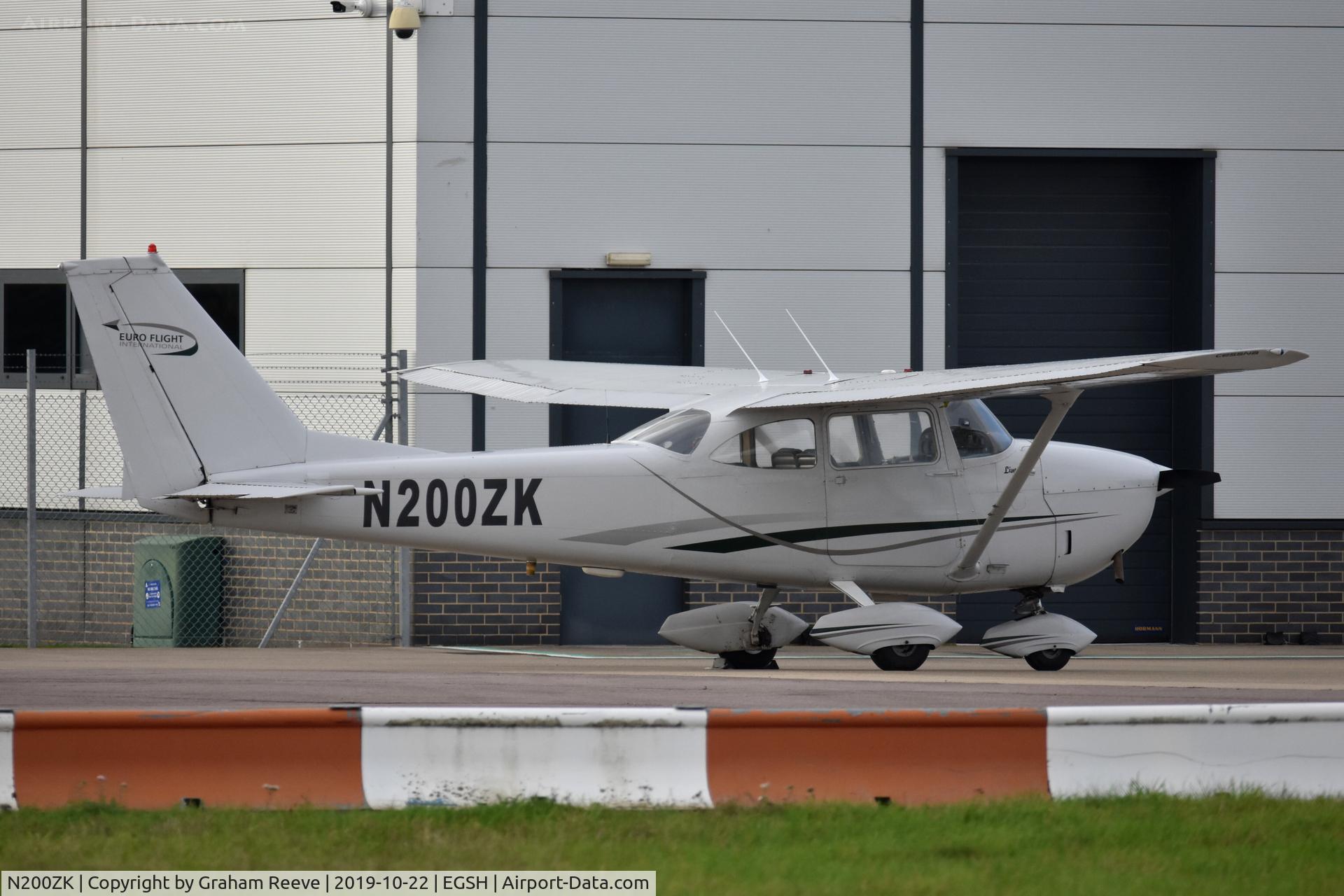 N200ZK, 1966 Cessna 172H C/N 17255678, Parked at Norwich.