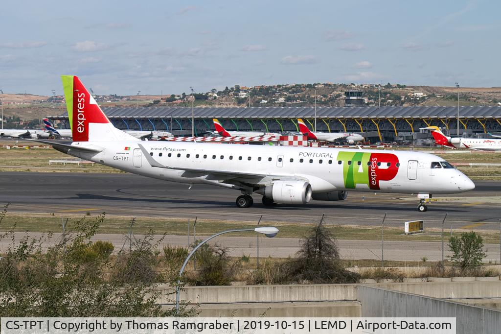 CS-TPT, 2011 Embraer 190LR (ERJ-190-100LR) C/N 19000495, TAP Air Portugal Express Embraer 190