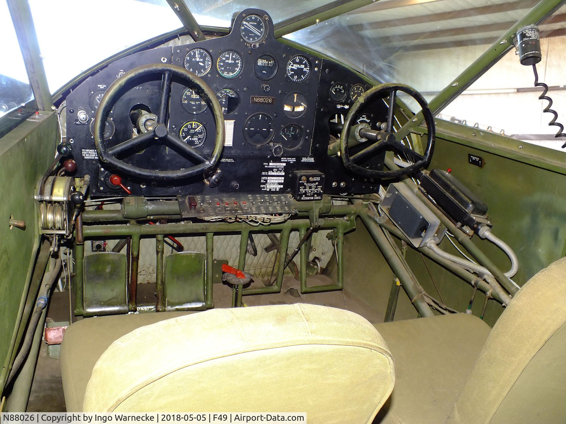 N88026, 1944 Stinson Vultee V77 C/N 77-411, Stinson AT-19 Reliant (Vultee V-77) at the Texas Air Museum Caprock Chapter, Slaton TX  #c