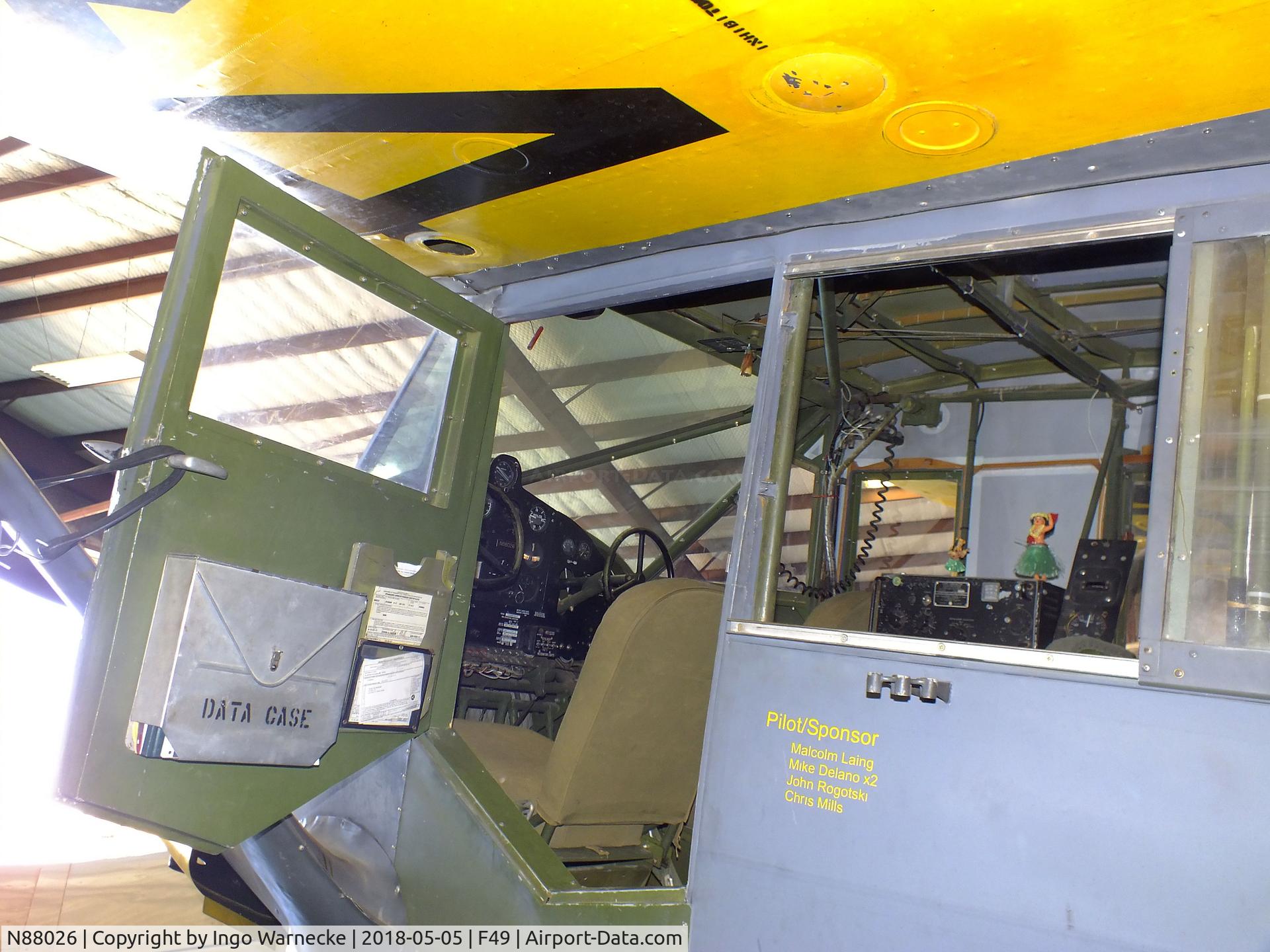 N88026, 1944 Stinson Vultee V77 C/N 77-411, Stinson AT-19 Reliant (Vultee V-77) at the Texas Air Museum Caprock Chapter, Slaton TX