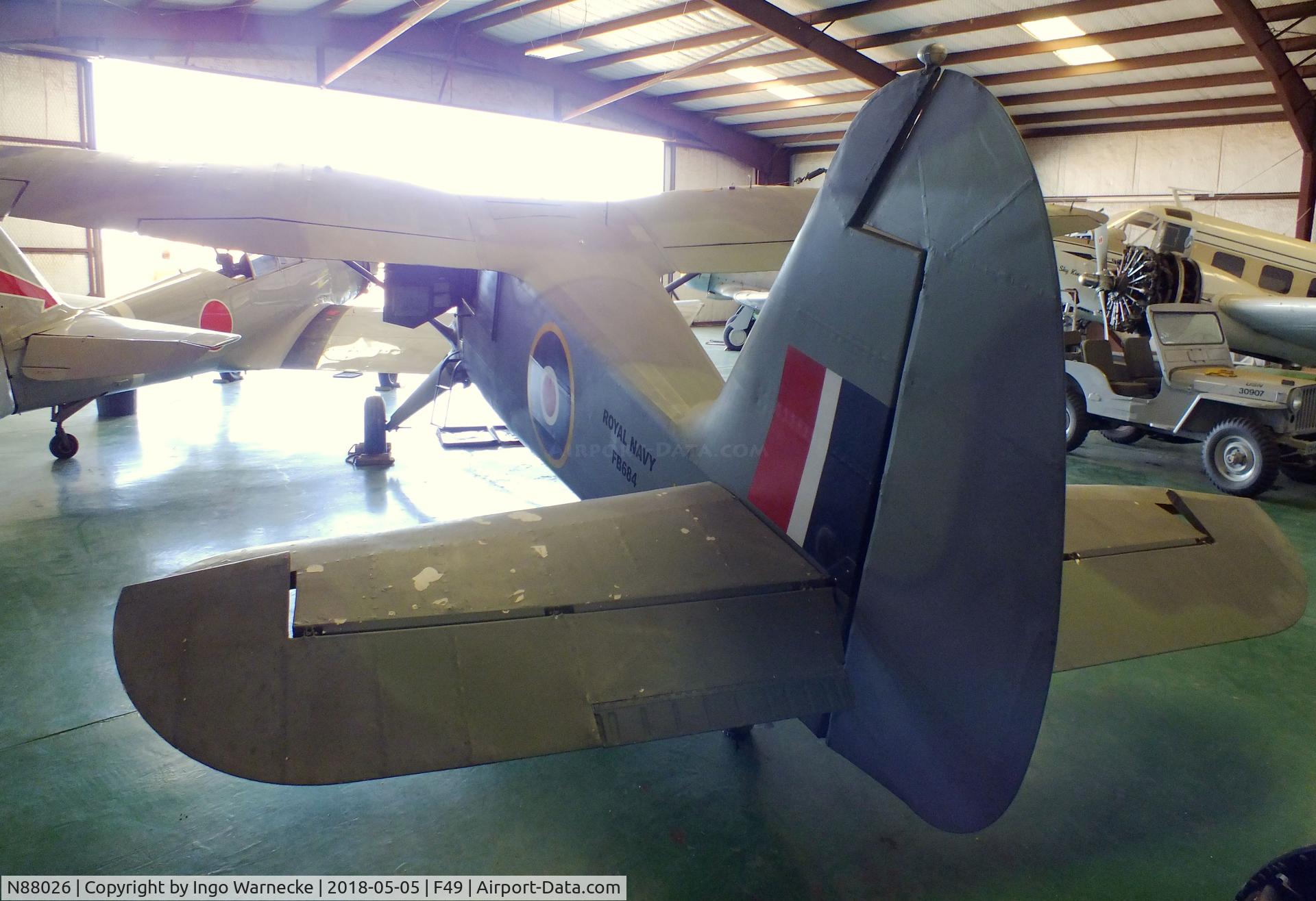 N88026, 1944 Stinson Vultee V77 C/N 77-411, Stinson AT-19 Reliant (Vultee V-77) at the Texas Air Museum Caprock Chapter, Slaton TX