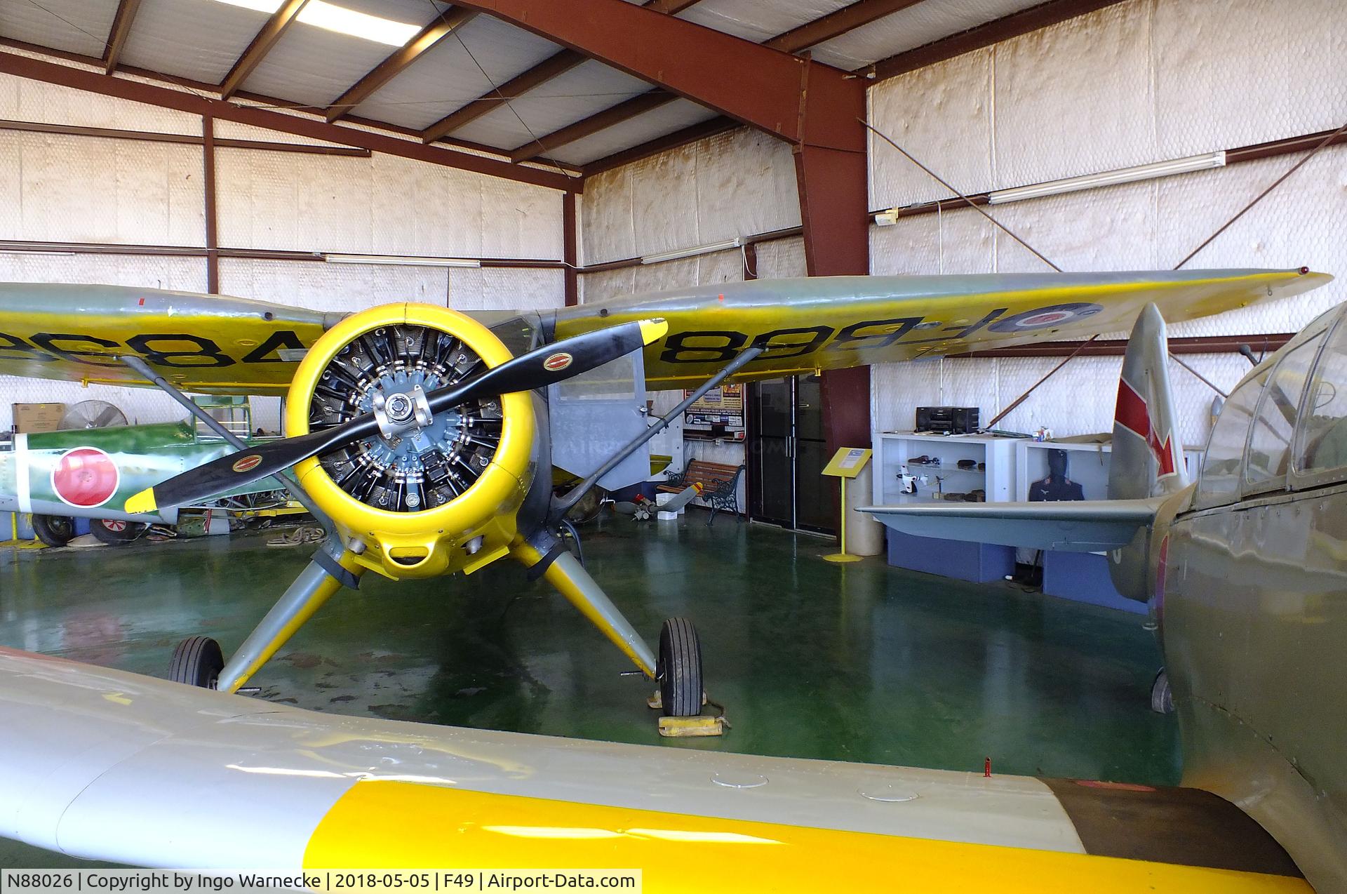 N88026, 1944 Stinson Vultee V77 C/N 77-411, Stinson AT-19 Reliant (Vultee V-77) at the Texas Air Museum Caprock Chapter, Slaton TX