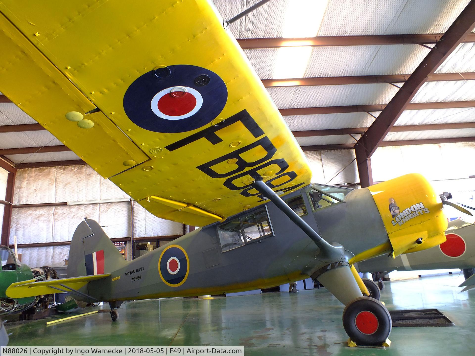 N88026, 1944 Stinson Vultee V77 C/N 77-411, Stinson AT-19 Reliant (Vultee V-77) at the Texas Air Museum Caprock Chapter, Slaton TX