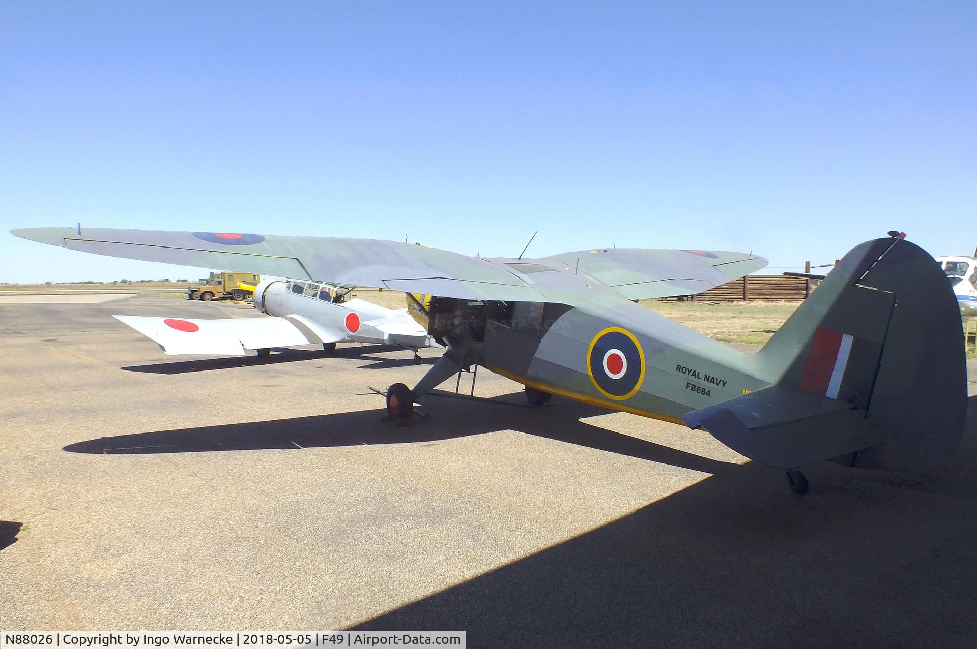 N88026, 1944 Stinson Vultee V77 C/N 77-411, Stinson AT-19 Reliant (Vultee V-77) at the Texas Air Museum Caprock Chapter, Slaton TX