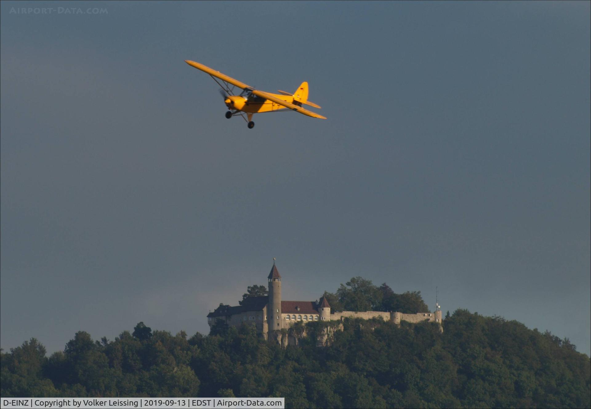 D-EINZ, 1965 Piper PA 18-150 Super Cub C/N 18-8310, approaching Hahnweide OTT19