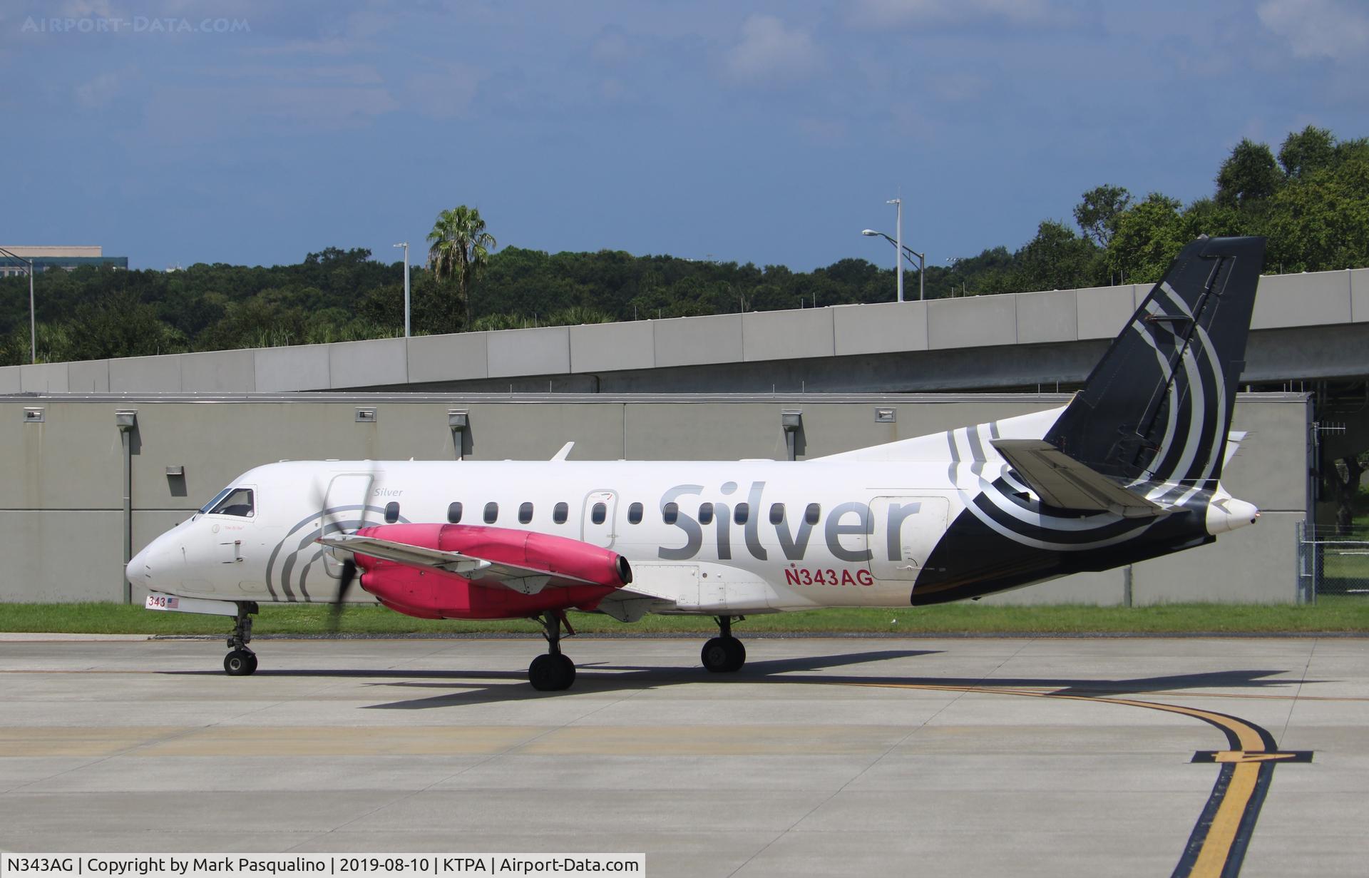 N343AG, 1998 Saab 340B C/N 340B-443, SAAB 340B