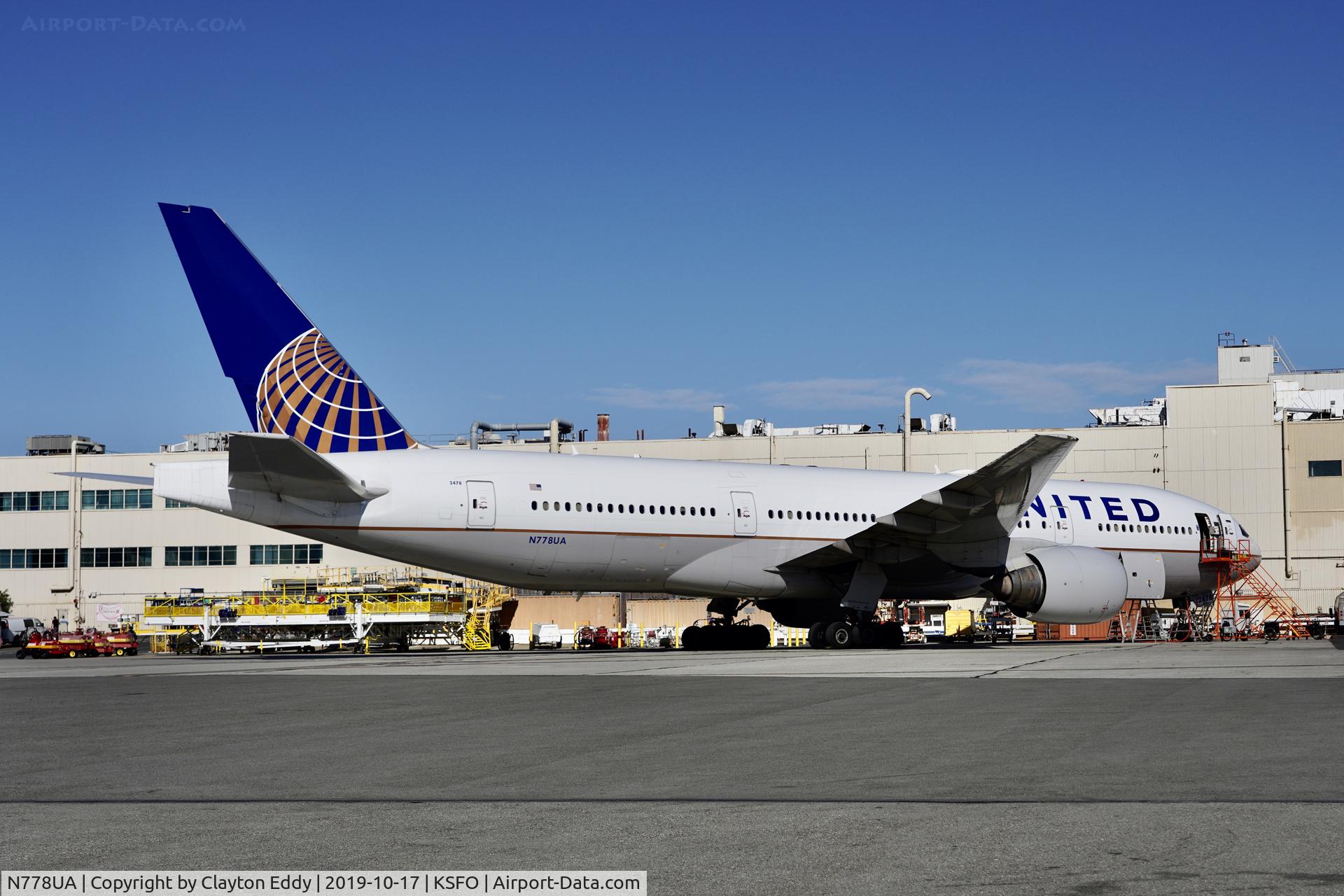 N778UA, 1996 Boeing 777-222 C/N 26940, SFO 2019.