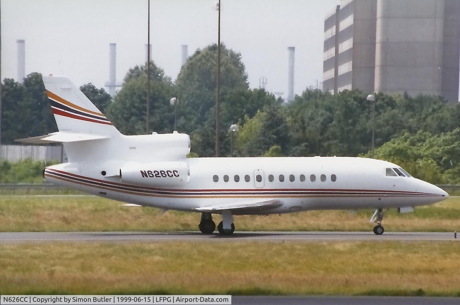 N626CC, 1998 Dassault Falcon 900EX C/N 27, Paris Charles De Gaulle June 1999