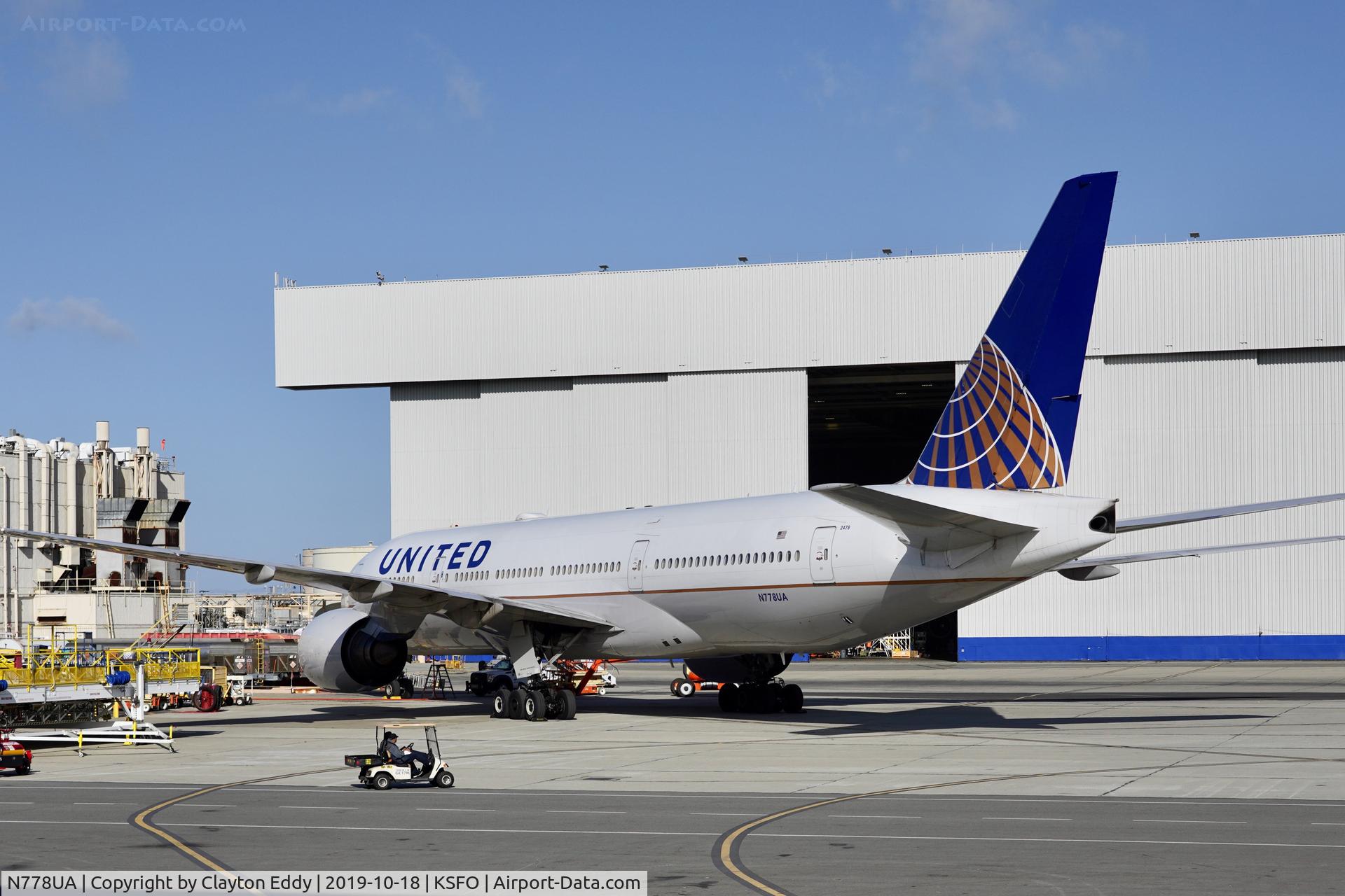 N778UA, 1996 Boeing 777-222 C/N 26940, SFO 2019.