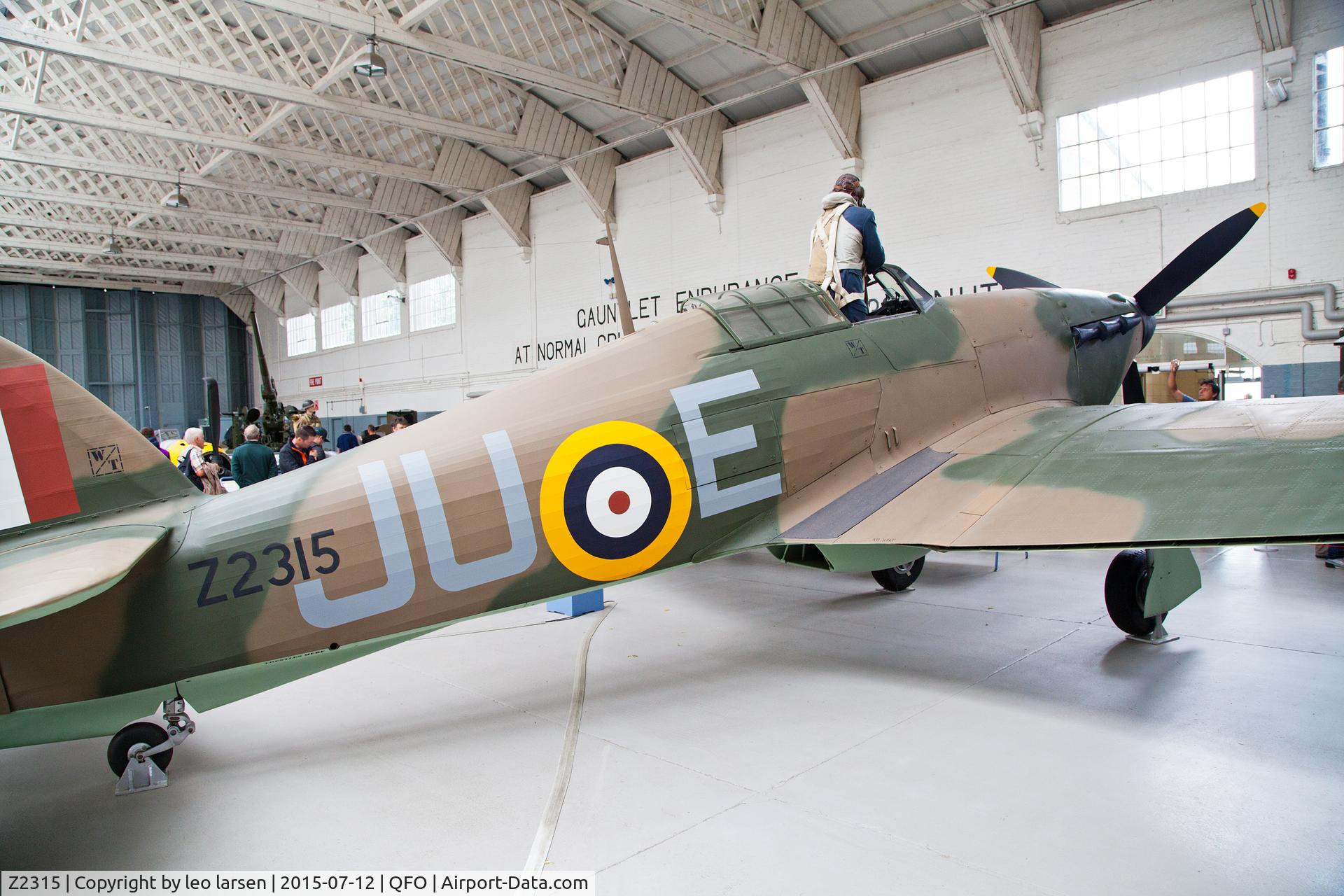 Z2315, Hawker Hurricane IIB C/N Not found Z2315, Duxford Museum 12.7.2015