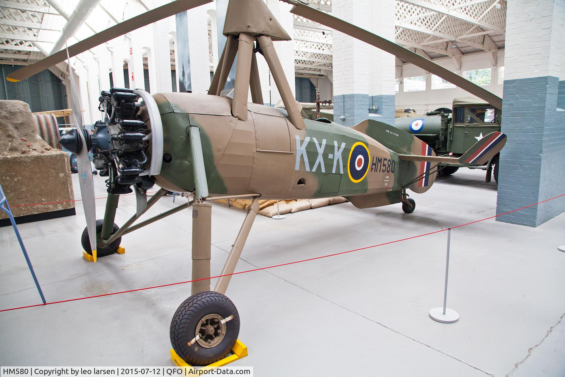 HM580, 1934 Avro 671 Rota I (Cierva C-30A) C/N 726, Duxford Museum 12.7.2015