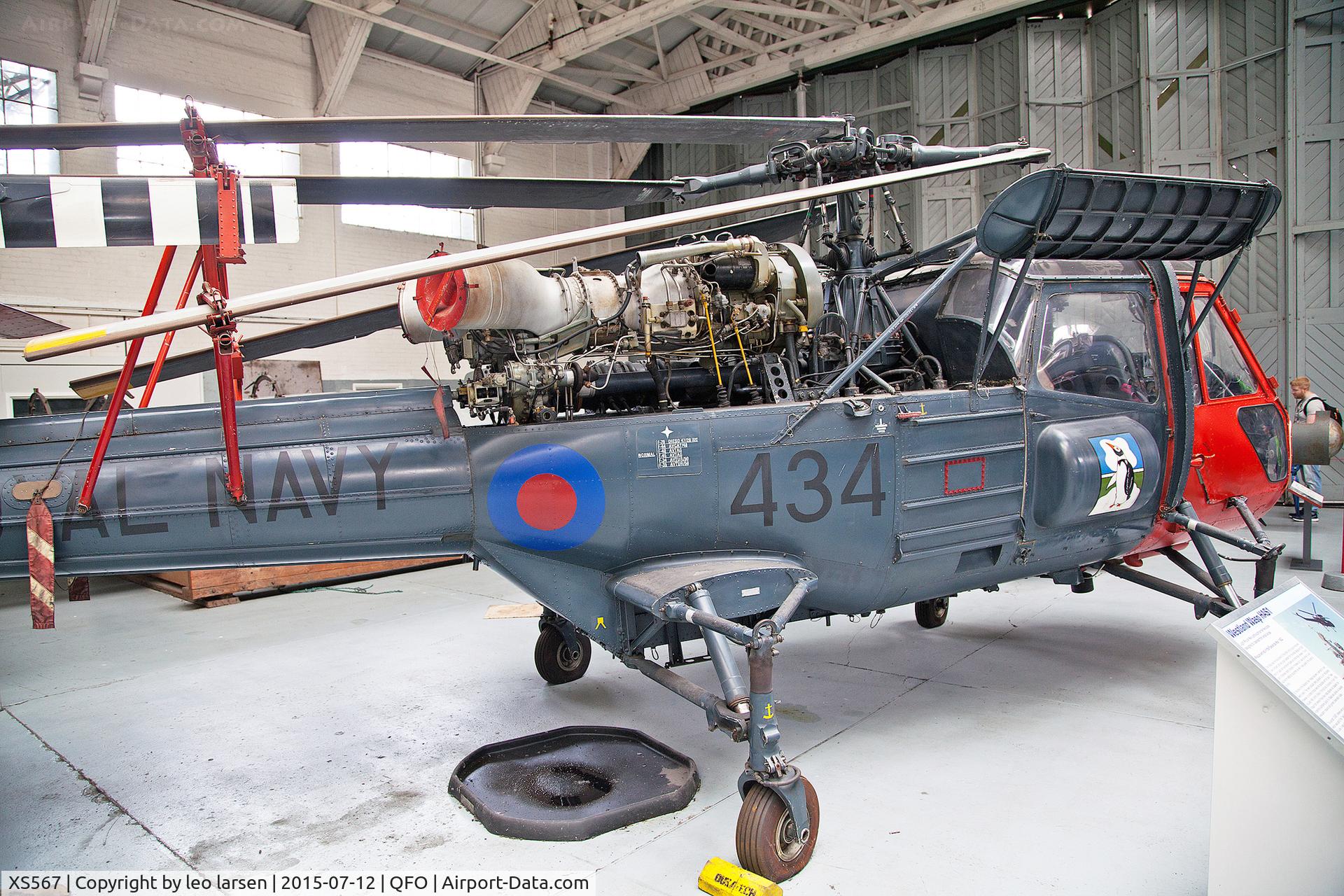 XS567, 1964 Westland Wasp HAS.1 C/N F9578, Duxford Museum 12.7.2015