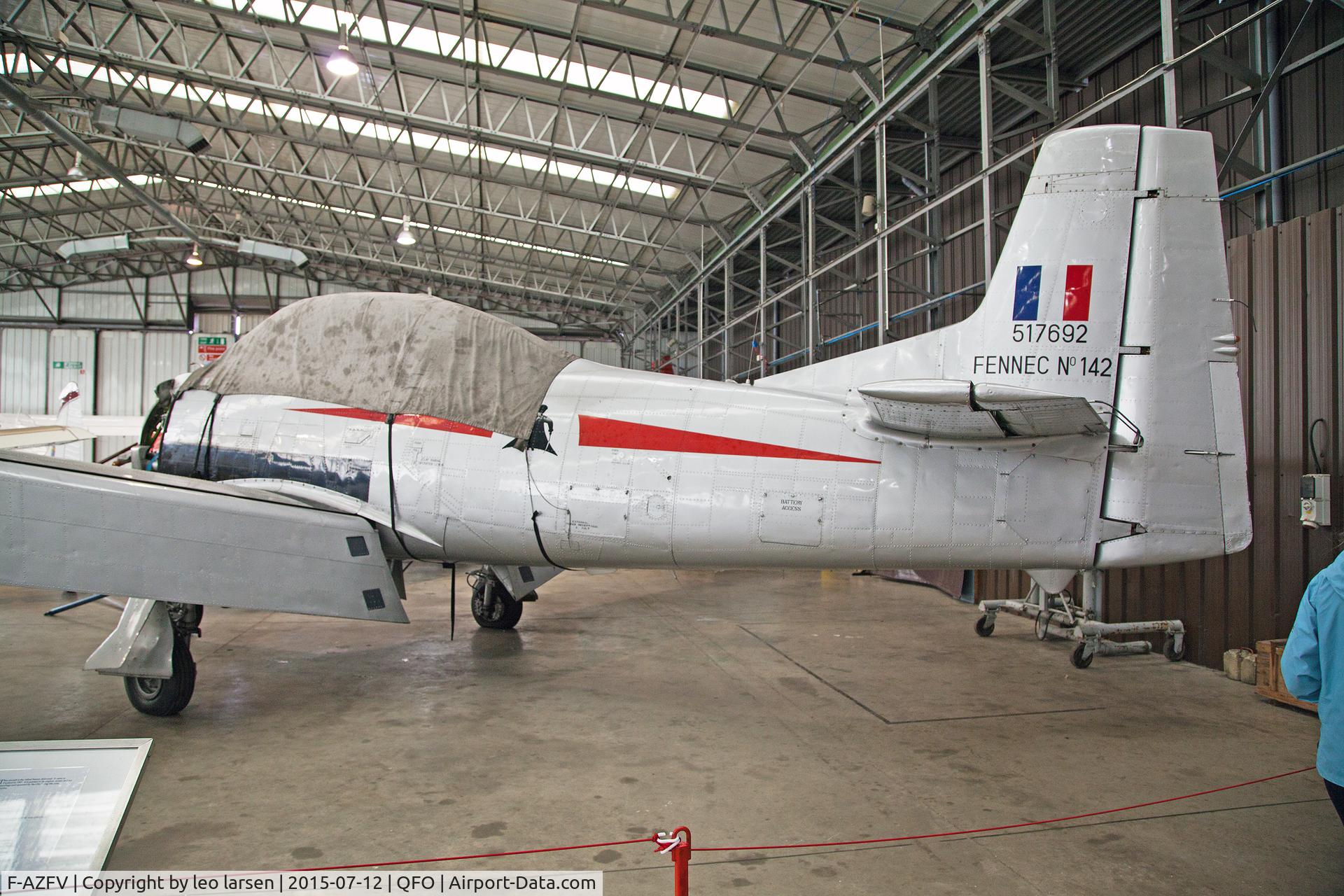 F-AZFV, 1951 North American T-28A Trojan C/N 174-545, Duxford Museum 12.7.2015