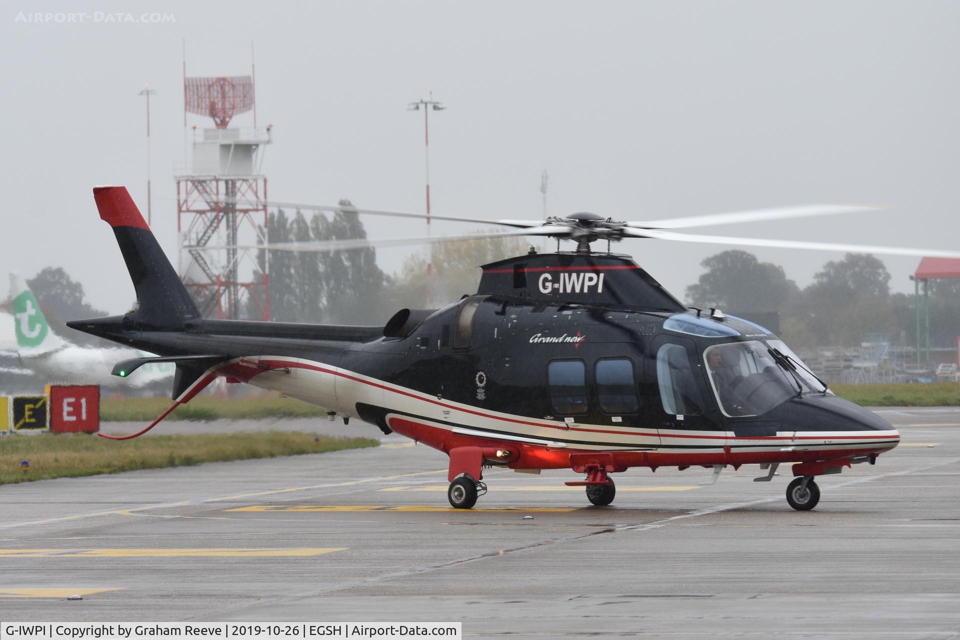 G-IWPI, 2013 AgustaWestland AW-109SP GrandNew C/N 22299, Just landed at Norwich.