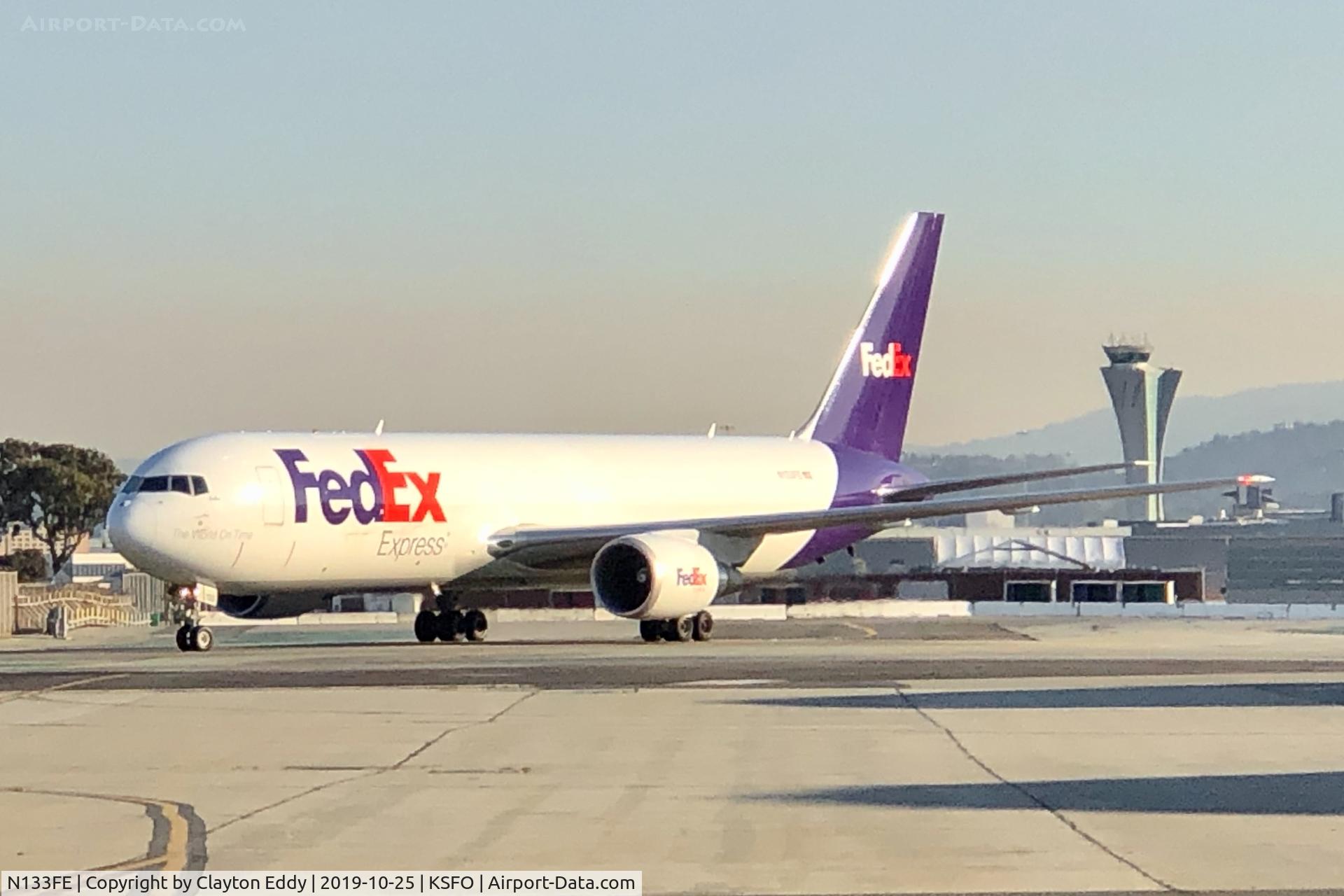 N133FE, 2016 Boeing 767-3S2F C/N 43549, SFO 2019.