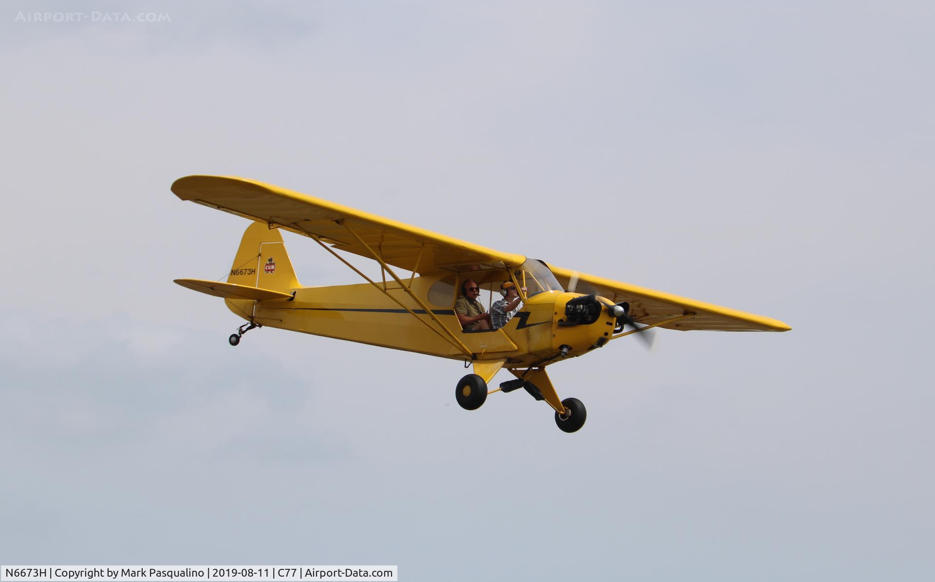 N6673H, 1946 Piper J3C-65 Cub C/N 19877, Piper J3C-65