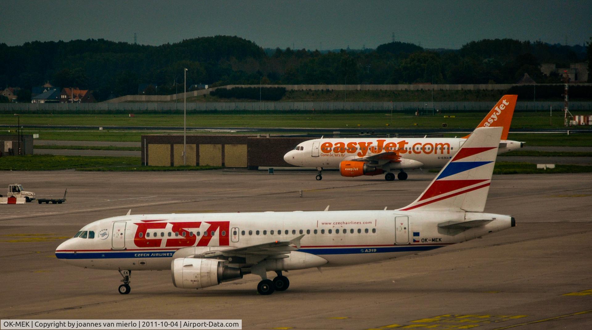OK-MEK, 2007 Airbus A319-112 C/N 3043, Brussels oct2011