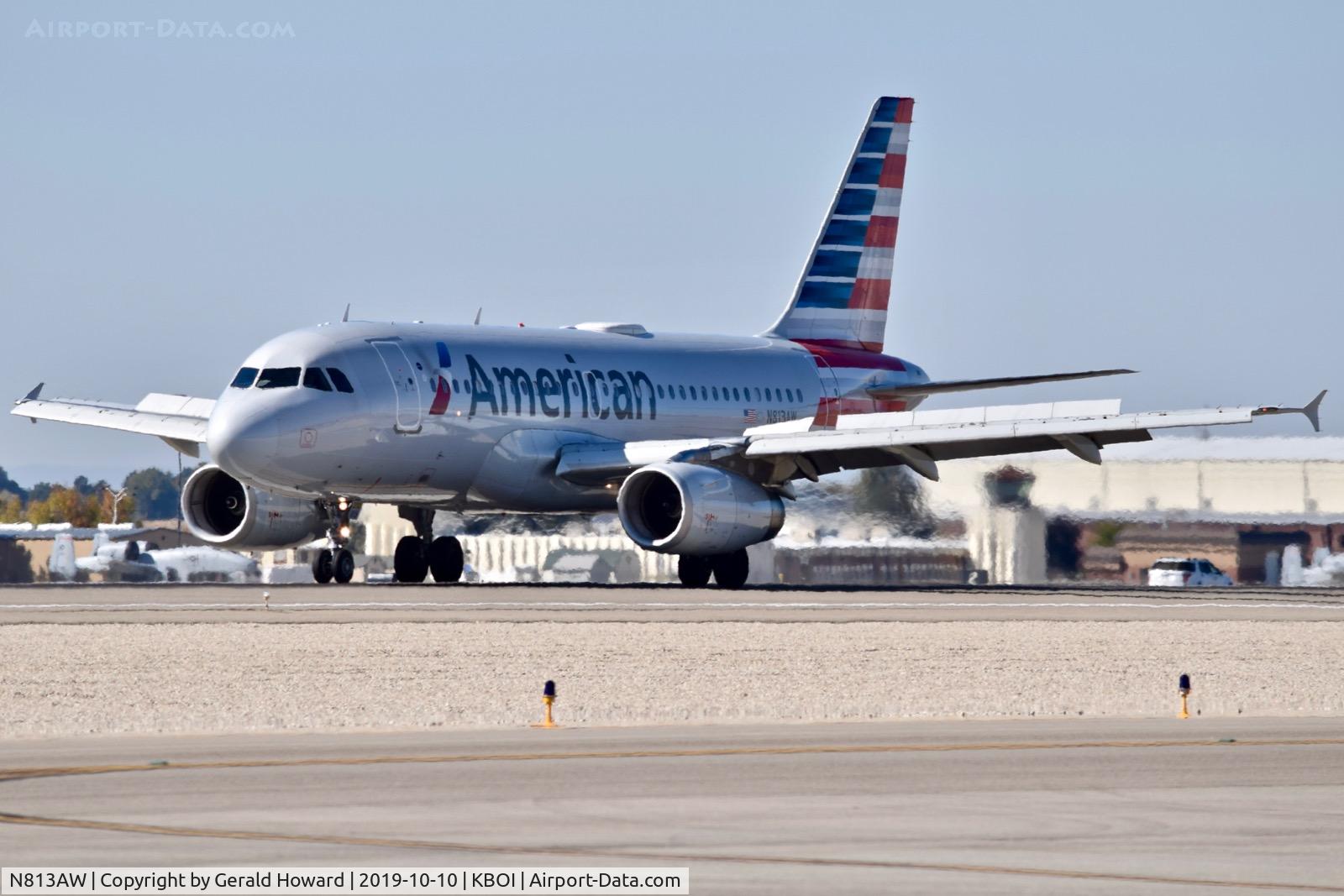 N813AW, 2000 Airbus A319-132 C/N 1223, Starting take off run on RWY 10L.