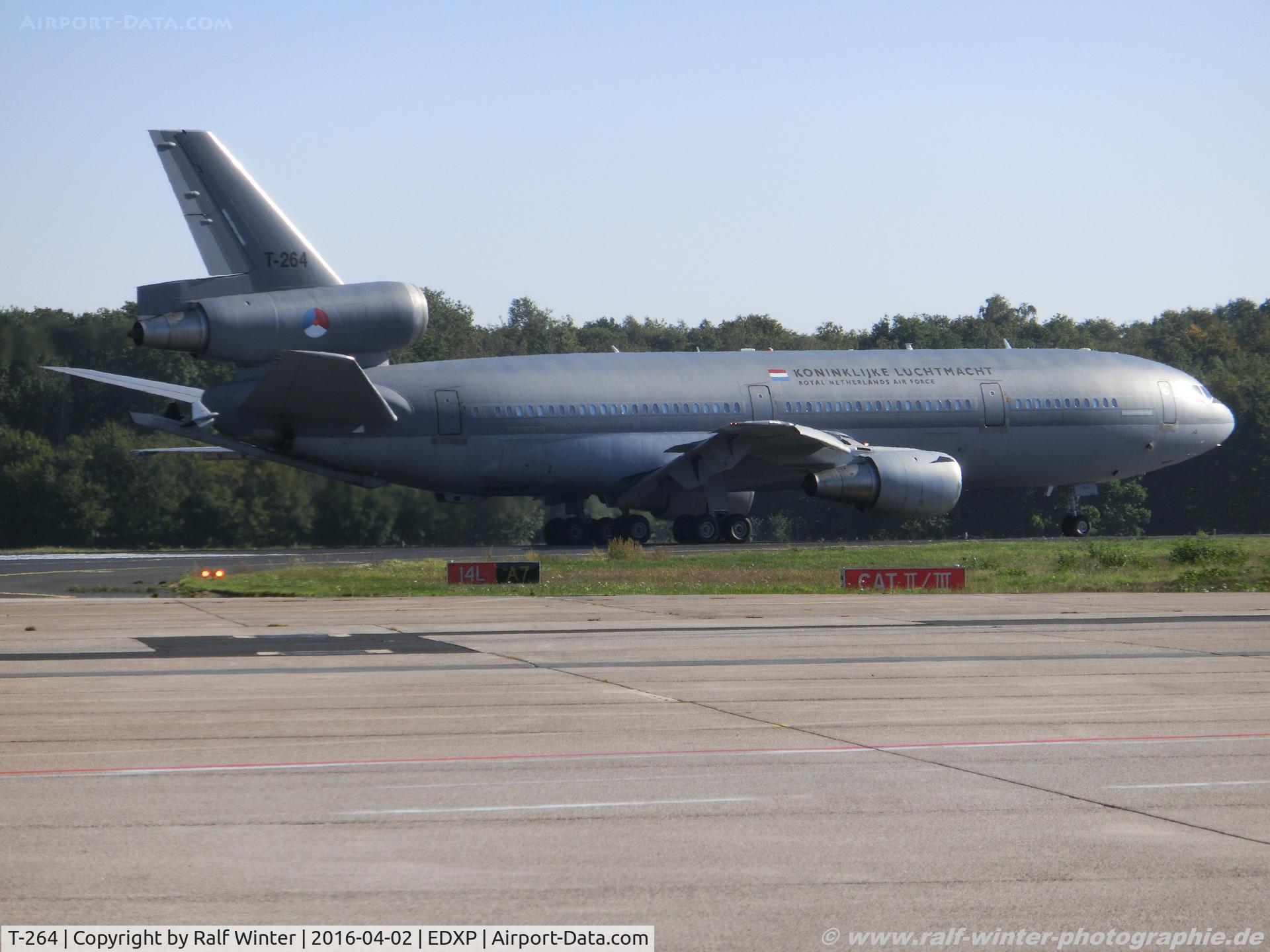 T-264, 1978 McDonnell Douglas KDC-10-30CF C/N 46985, McDonnell Douglas KC-10 DC-10-30CF - NAF Royal Netherlands Air Force 'Prins Bernhard' - 46985 - T-264 - 02.10.2015 - CGN