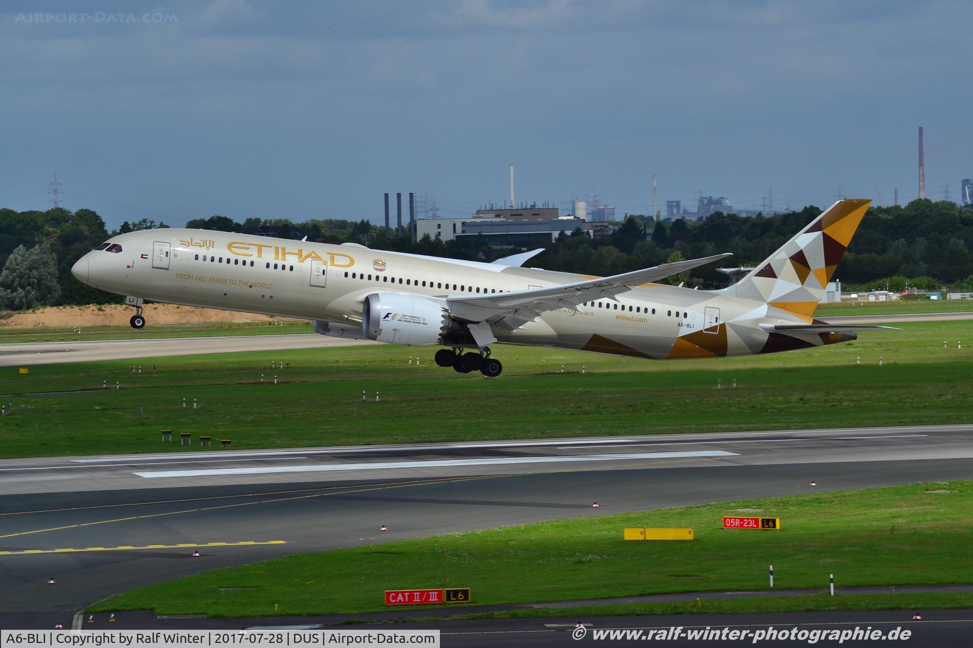 A6-BLI, 2016 Boeing 787-9 Dreamliner Dreamliner C/N 39655, Boeing 787-9 Dreamliner - EY ETD Etihad Airways - 39655 - A6-BLI - 28.07.2017 - DUS