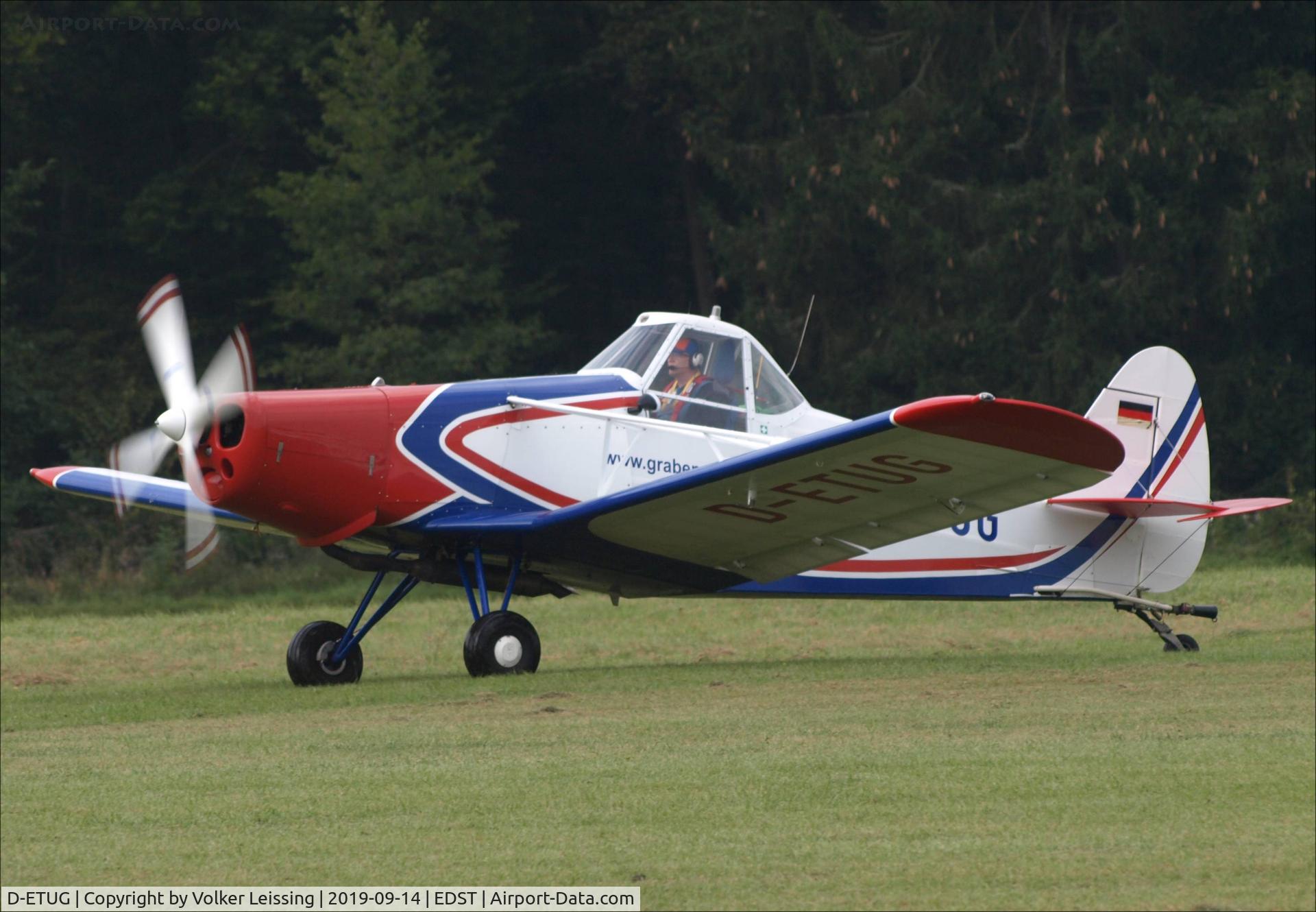 D-ETUG, 1963 Piper PA-25-235 Pawnee C/N 25-2235, taxi to rwy