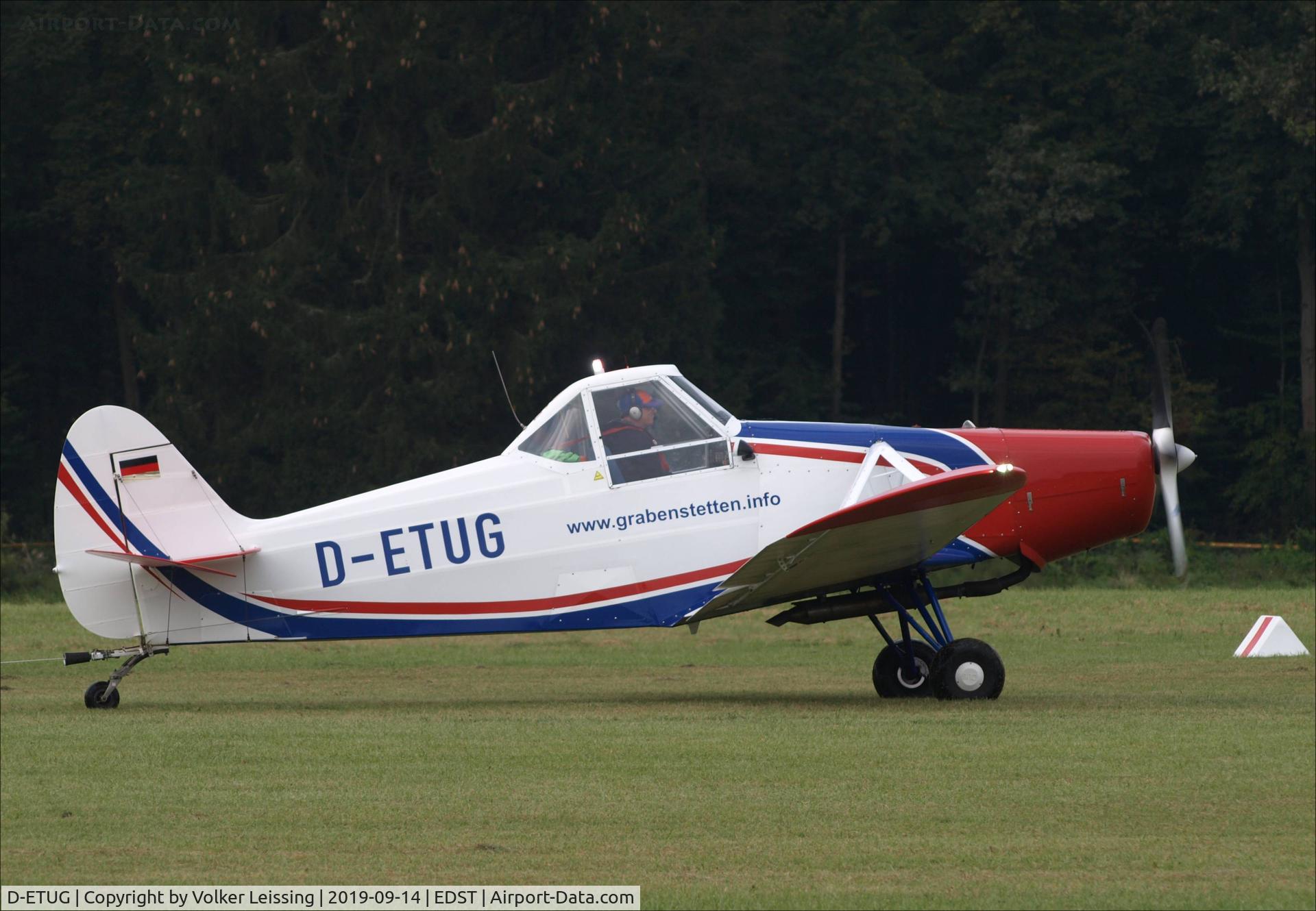 D-ETUG, 1963 Piper PA-25-235 Pawnee C/N 25-2235, ready for departure