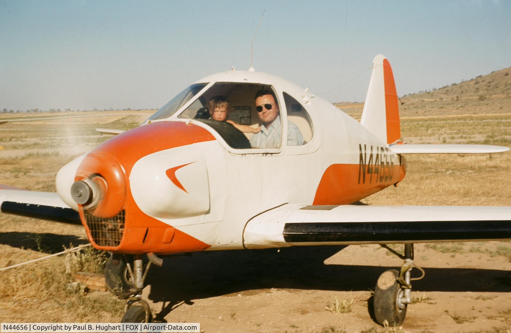 N44656, 1946 Superior Culver V C/N V-47, My dad's 1946, Superior Culver V in 1957. This is the original color before he restored and re-painted it. Searching for this aircraft. If you've seen it, please email me. Thank you.