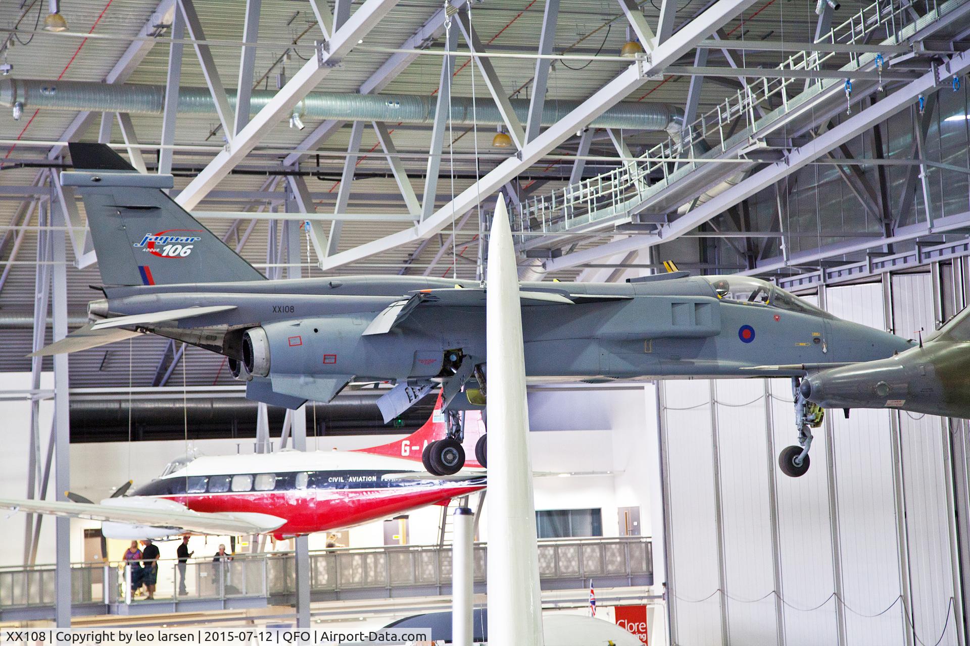 XX108, 1971 Sepecat Jaguar GR.1 C/N S.1, Duxford Museum 12.7.2015