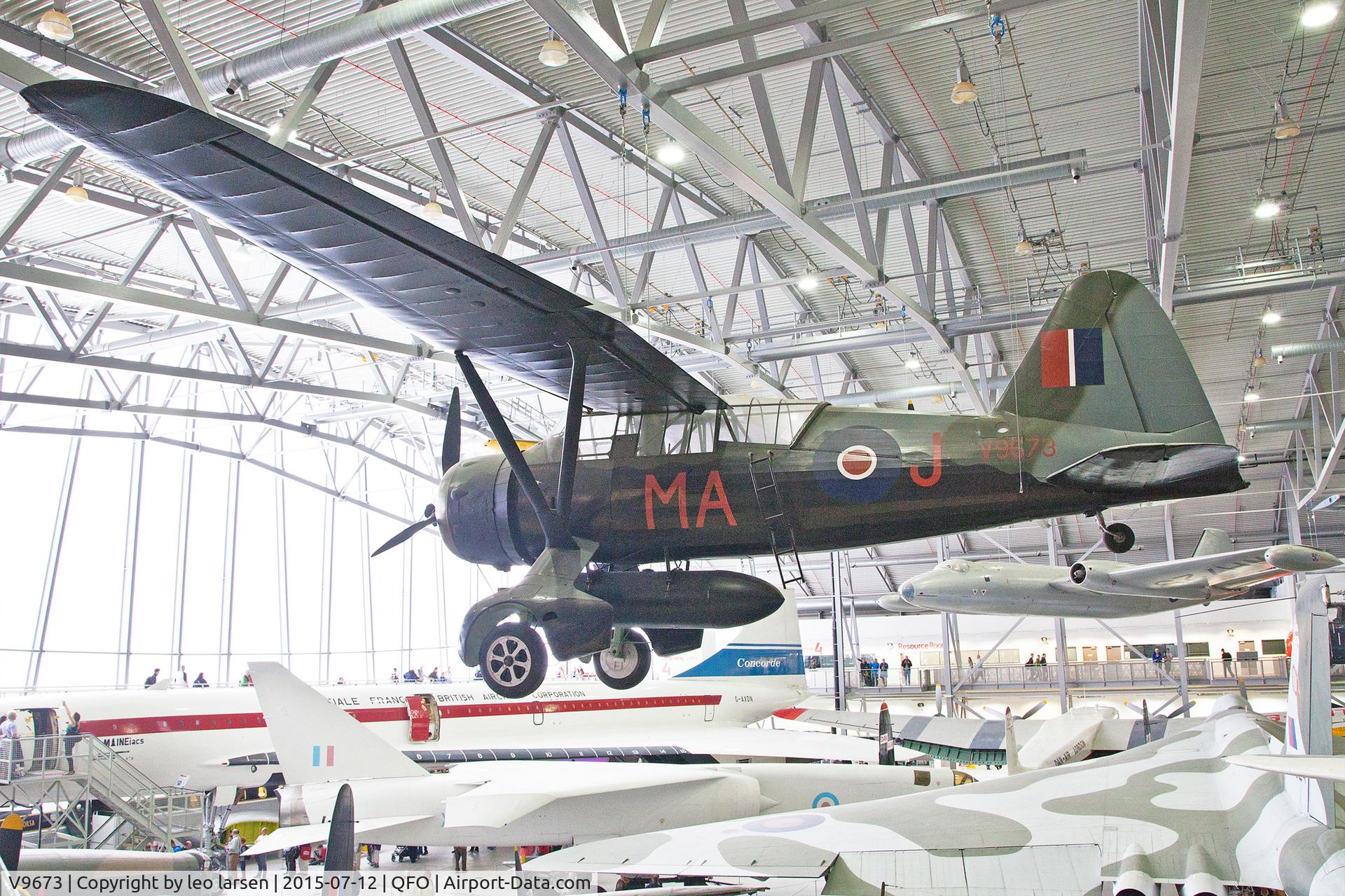 V9673, 1940 Westland Lysander IIIA C/N 504/39, Duxford Museum 12.7.2015