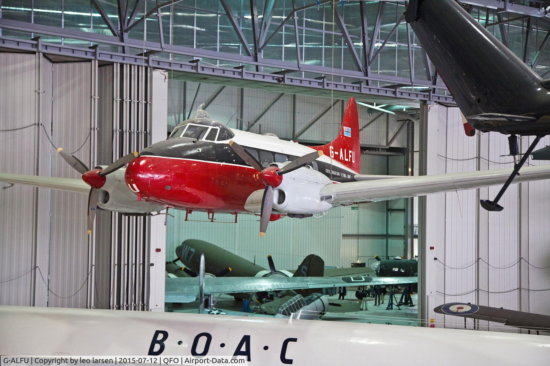 G-ALFU, 1949 De Havilland DH-104 Dove 6 C/N 04234, Duxford 12.7.2015