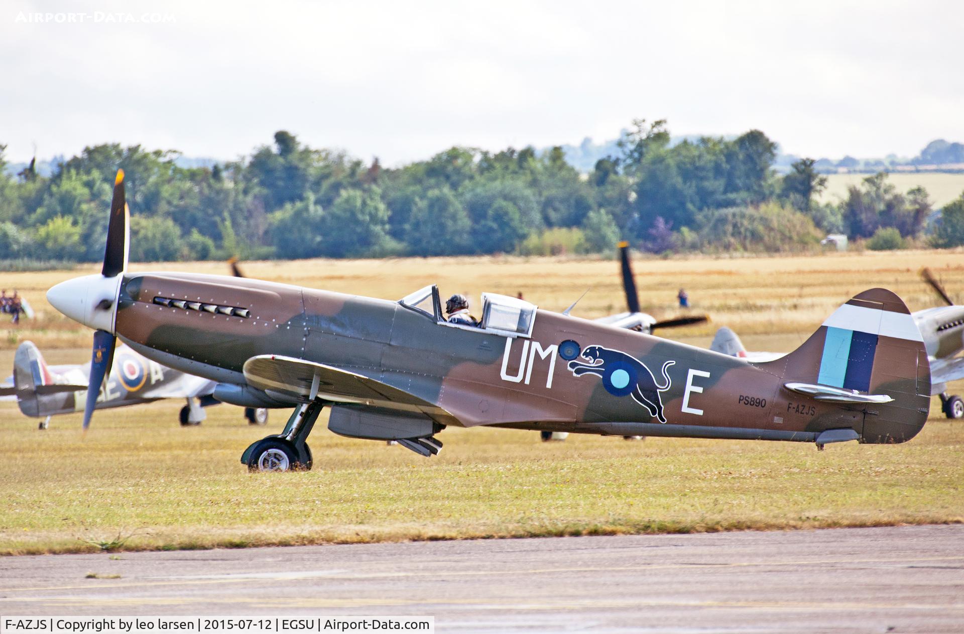 F-AZJS, 1944 Supermarine 389 Spitfire PR.XIX C/N 6S/585110, Duxford 12.7.2015