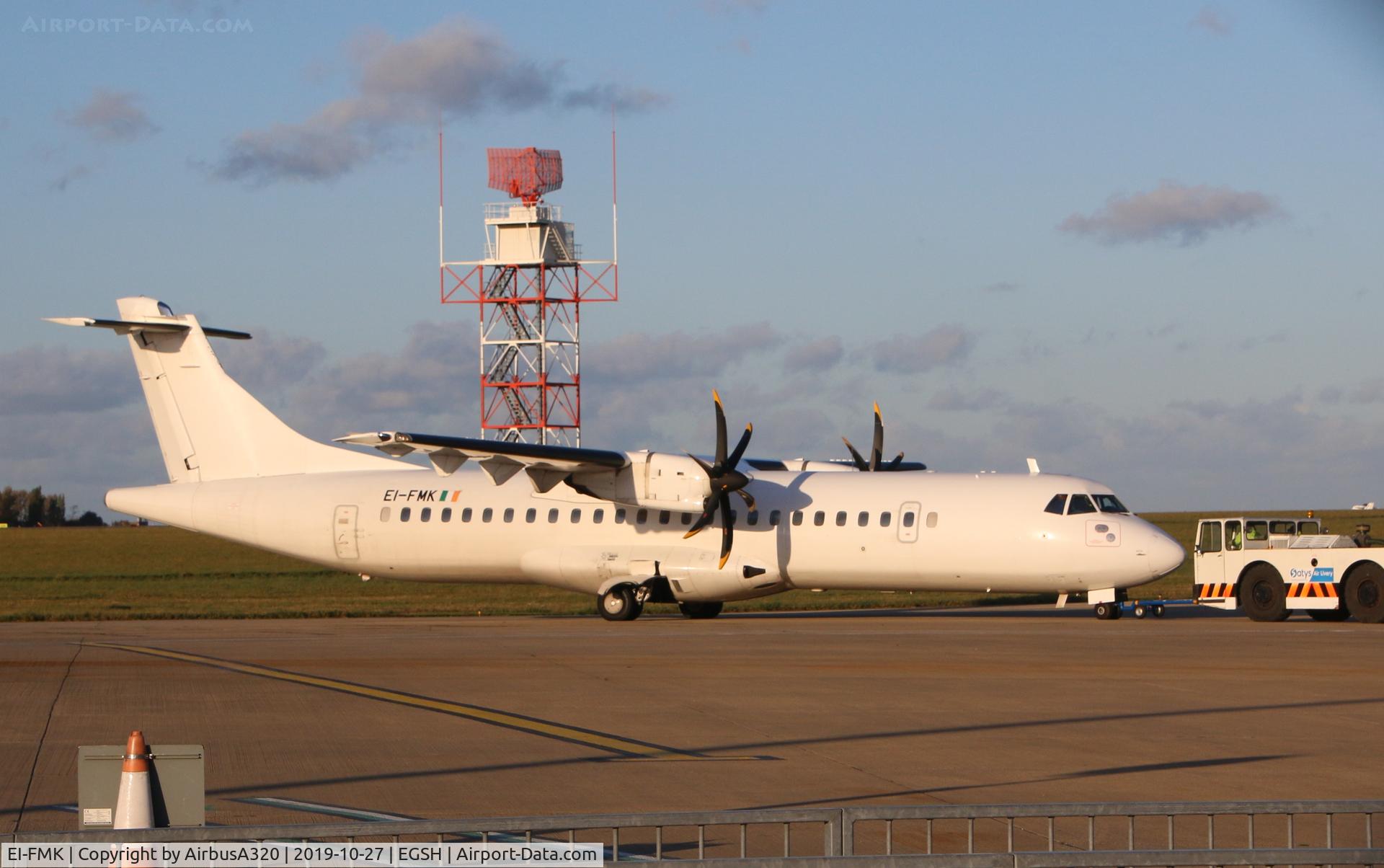 EI-FMK, 2015 ATR 72-600 (72-212A) C/N 1297, Arriving at NWI for repaint with Air Livery