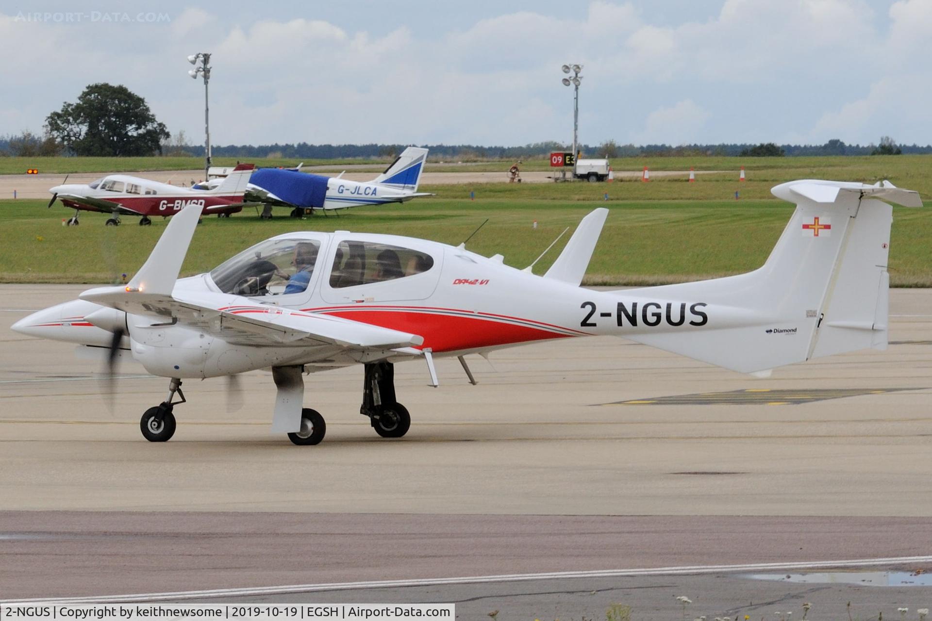 2-NGUS, Diamond DA 42-NG Twin Star C/N 42.N116, Nice visitor.