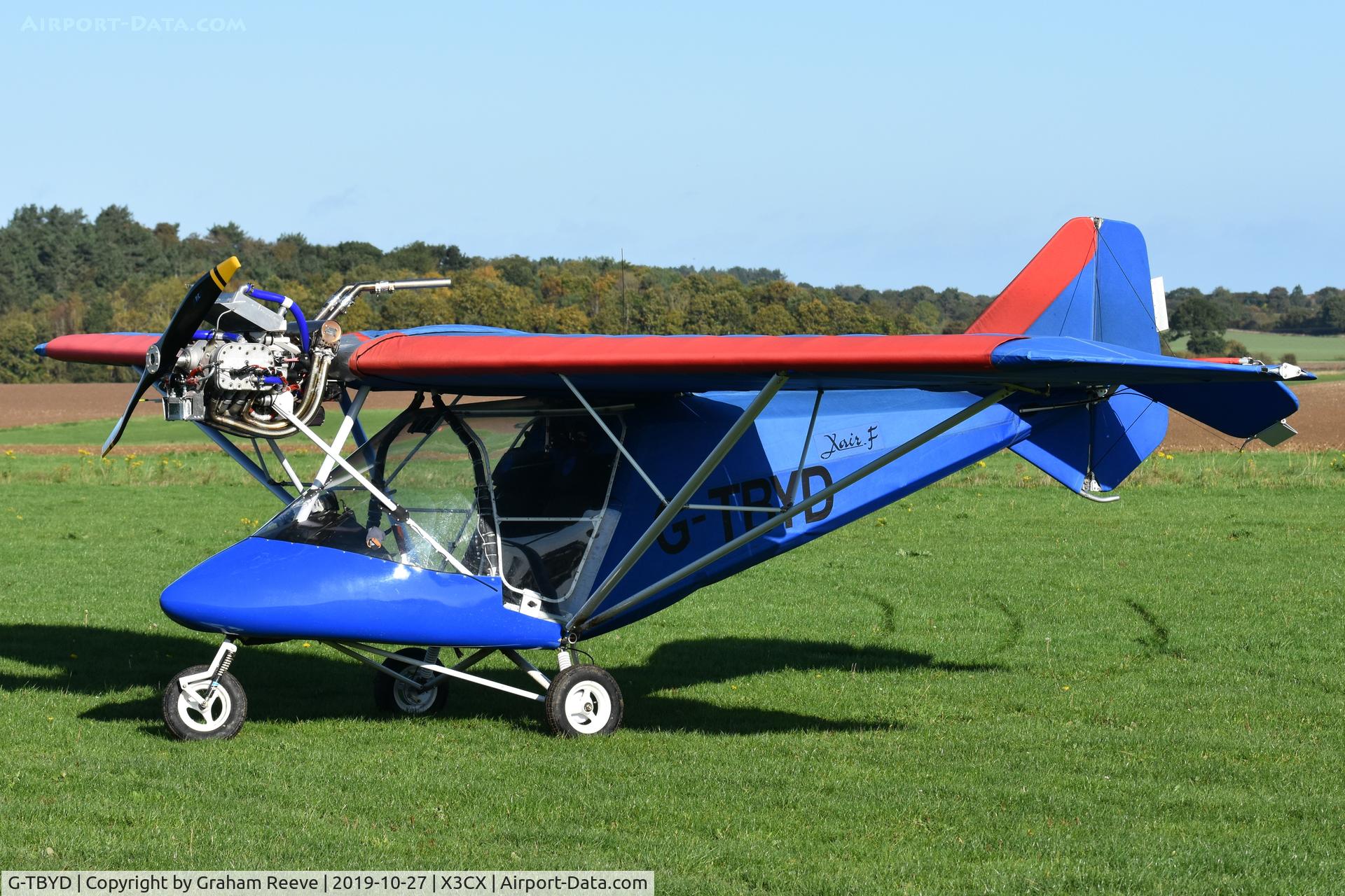 G-TBYD, 2013 Raj Hamsa X-Air Falcon D(1) C/N BMAA/HB/617, Parked at Northrepps.